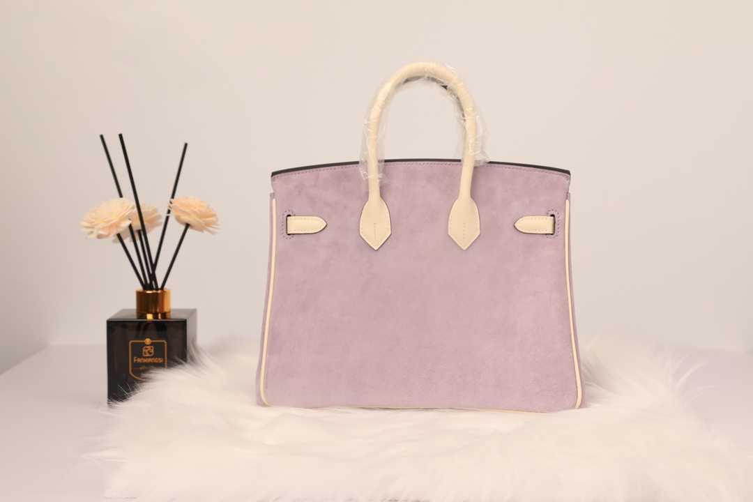 Hermes 原單 女款 Birkin 奶油紫拼皮手提包 溫柔氣質款| 19 Hermes 原單 女款 Birkin 奶油紫拼皮手提包 溫柔氣質款