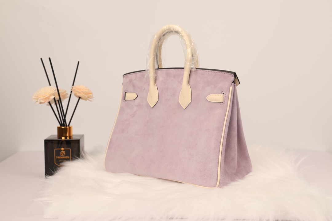 Hermes 原單 女款 Birkin 奶油紫拼皮手提包 溫柔氣質款| 7 Hermes 原單 女款 Birkin 奶油紫拼皮手提包 溫柔氣質款