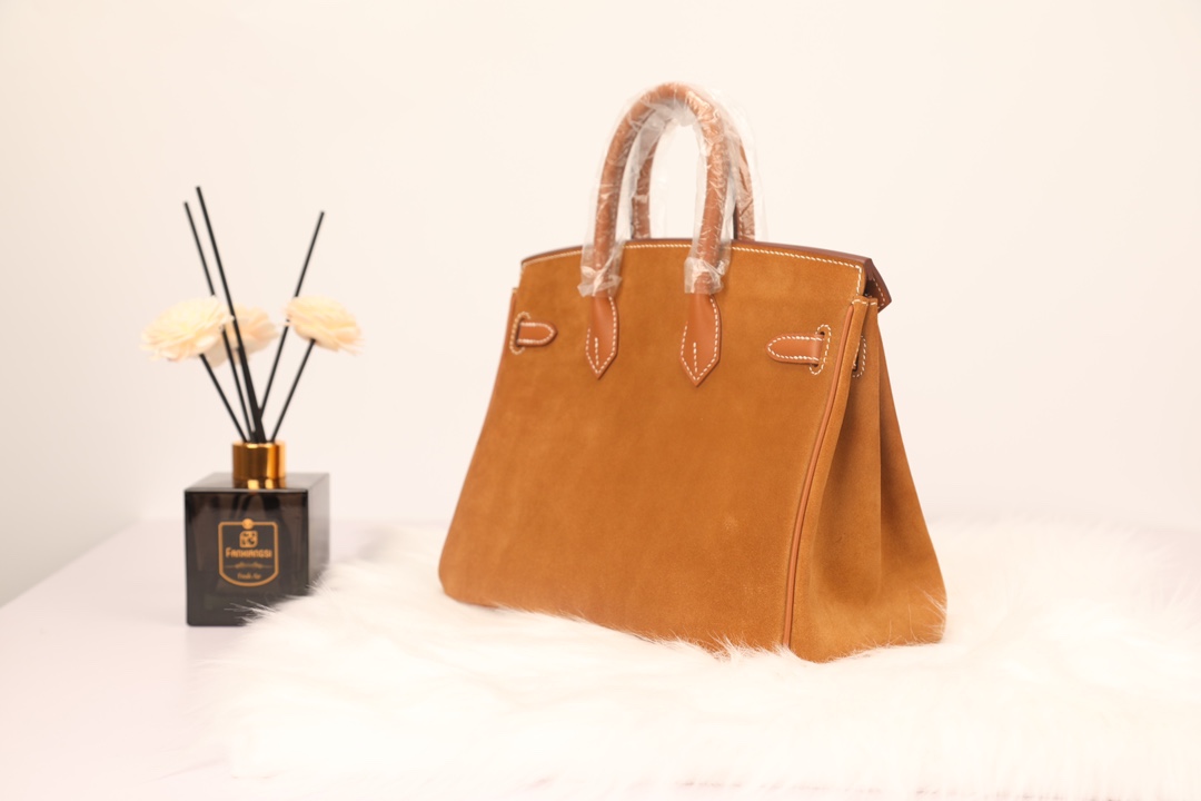 Hermes 高仿 女款 Birkin 焦糖橘麂皮手提包 復古時尚高級款| 18 Hermes 高仿 女款 Birkin 焦糖橘麂皮手提包 復古時尚高級款