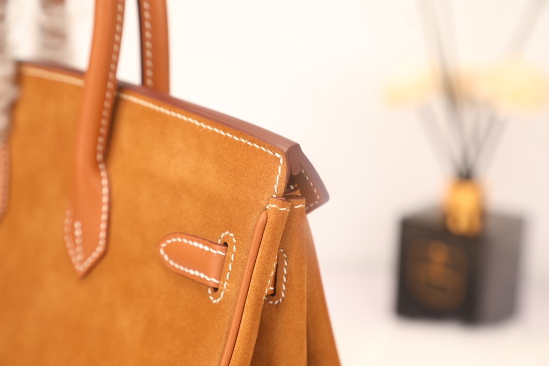 Hermes 高仿 女款 Birkin 焦糖橘麂皮手提包 復古時尚高級款| 13 Hermes 高仿 女款 Birkin 焦糖橘麂皮手提包 復古時尚高級款