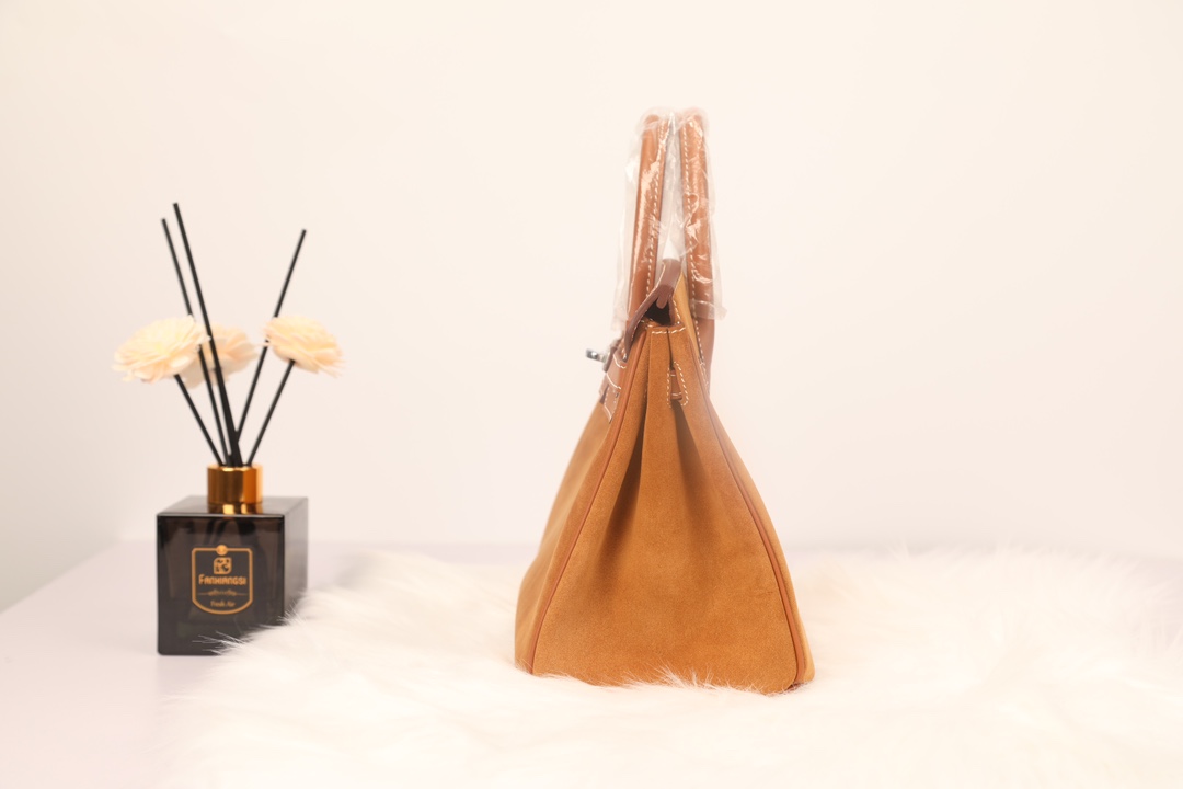 Hermes 高仿 女款 Birkin 焦糖橘麂皮手提包 復古時尚高級款| 12 Hermes 高仿 女款 Birkin 焦糖橘麂皮手提包 復古時尚高級款