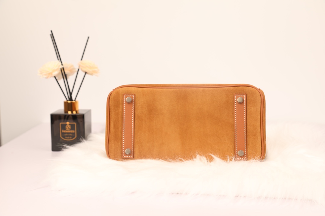 Hermes 高仿 女款 Birkin 焦糖橘麂皮手提包 復古時尚高級款| 9 Hermes 高仿 女款 Birkin 焦糖橘麂皮手提包 復古時尚高級款