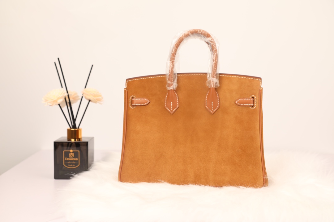 Hermes 高仿 女款 Birkin 焦糖橘麂皮手提包 復古時尚高級款| 8 Hermes 高仿 女款 Birkin 焦糖橘麂皮手提包 復古時尚高級款