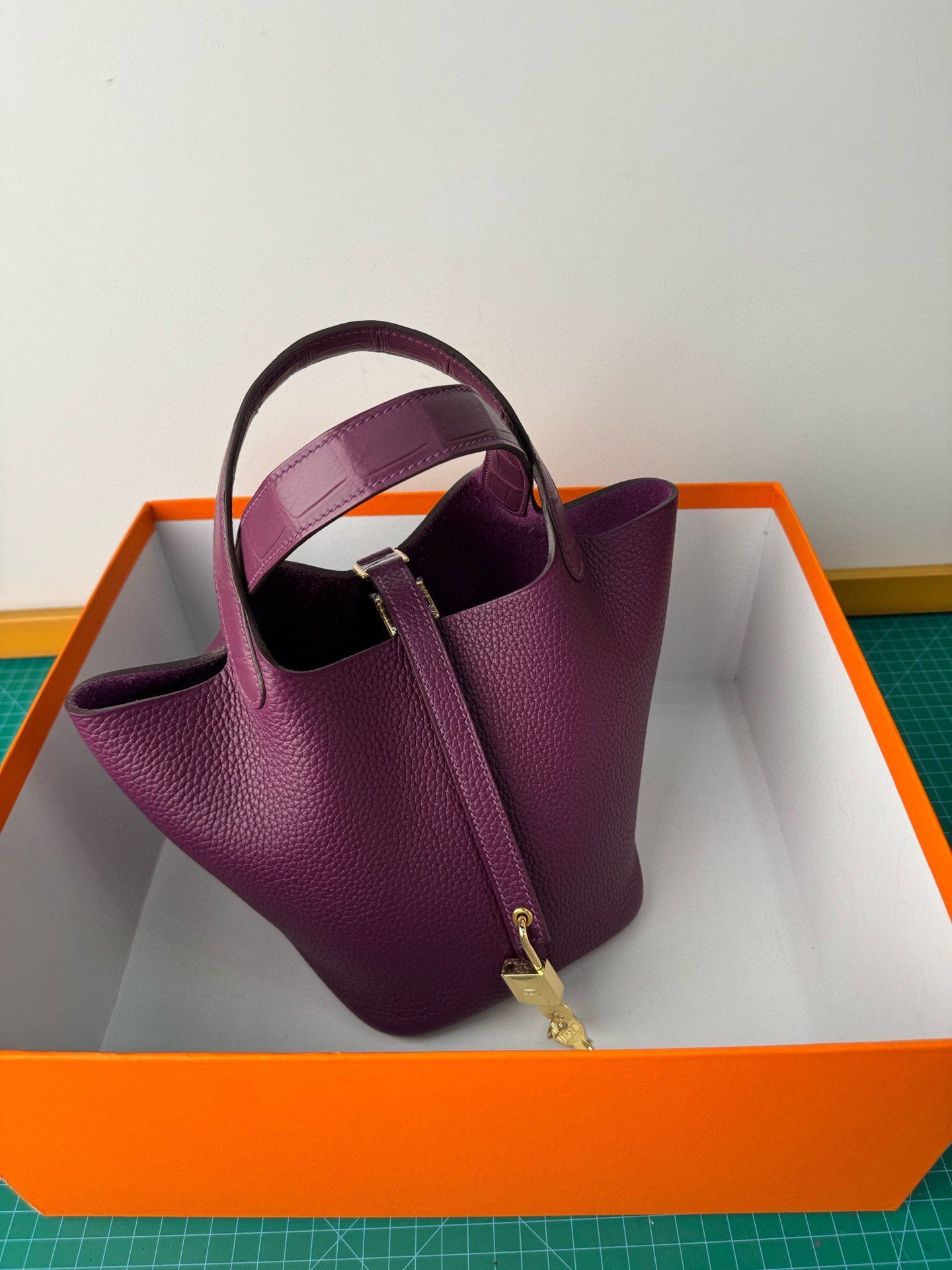 Hermes 一比一 Picotin 菜籃子 酒紅紫手提包 高級質感冷門色| 13 Hermes 一比一 Picotin 菜籃子 酒紅紫手提包 高級質感冷門色