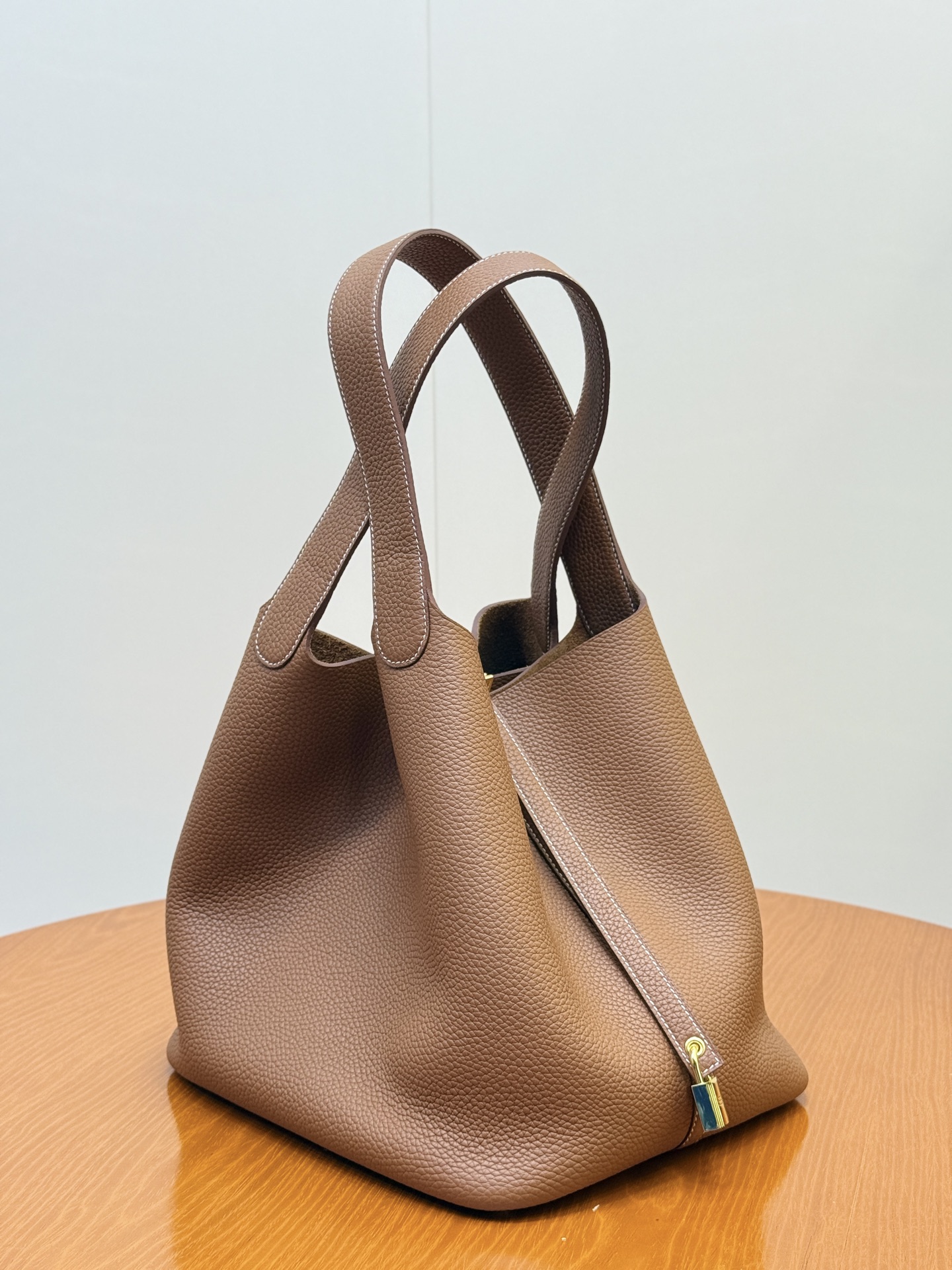 Hermes 高仿 Picotin 菜籃子 焦糖棕手提包 秋冬高級感百搭款| 14 Hermes 高仿 Picotin 菜籃子 焦糖棕手提包 秋冬高級感百搭款