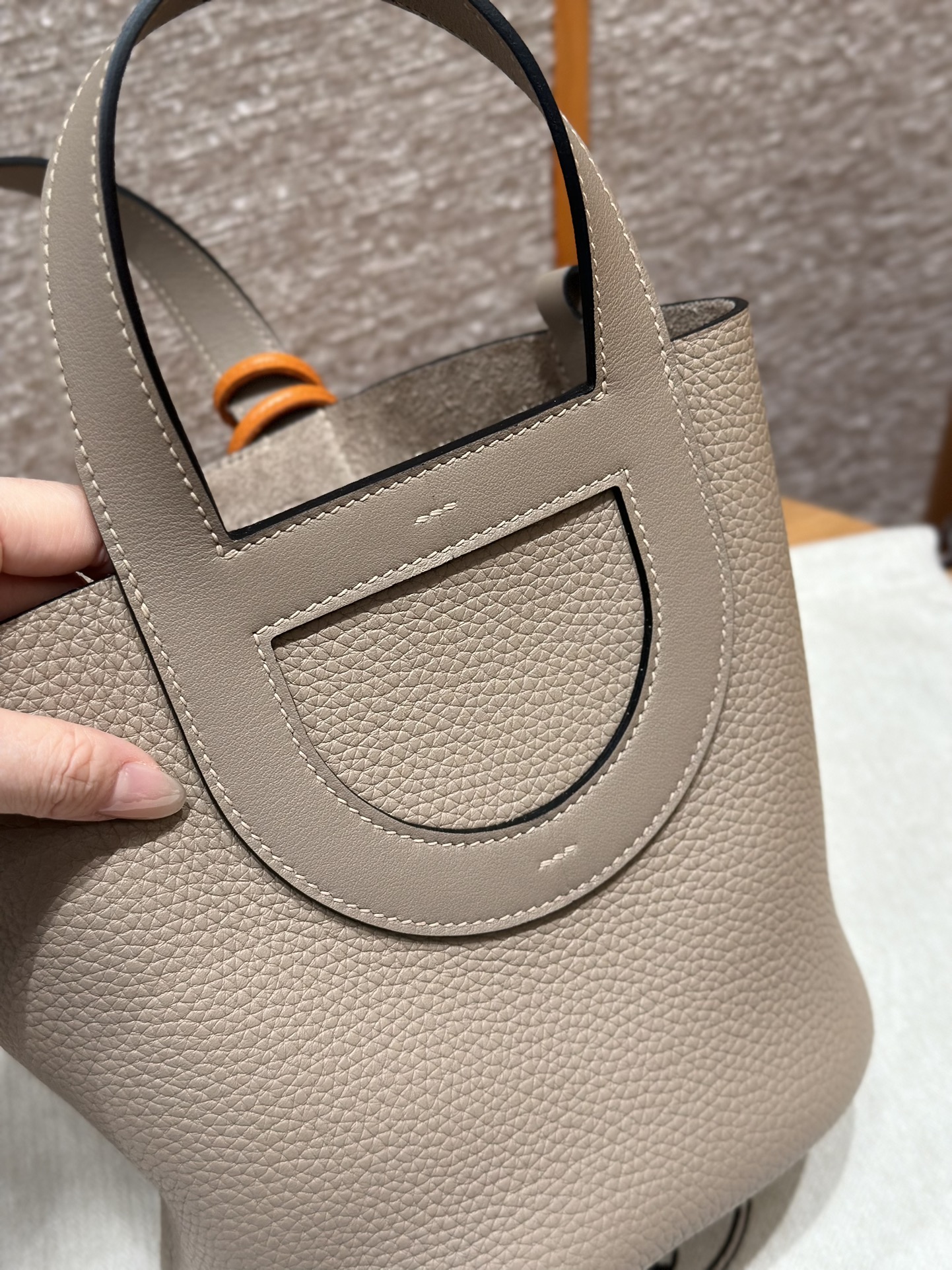 Hermes 高仿 Picotin Mini 大象灰手提包 馬吊飾可愛款| 8 Hermes 高仿 Picotin Mini 大象灰手提包 馬吊飾可愛款
