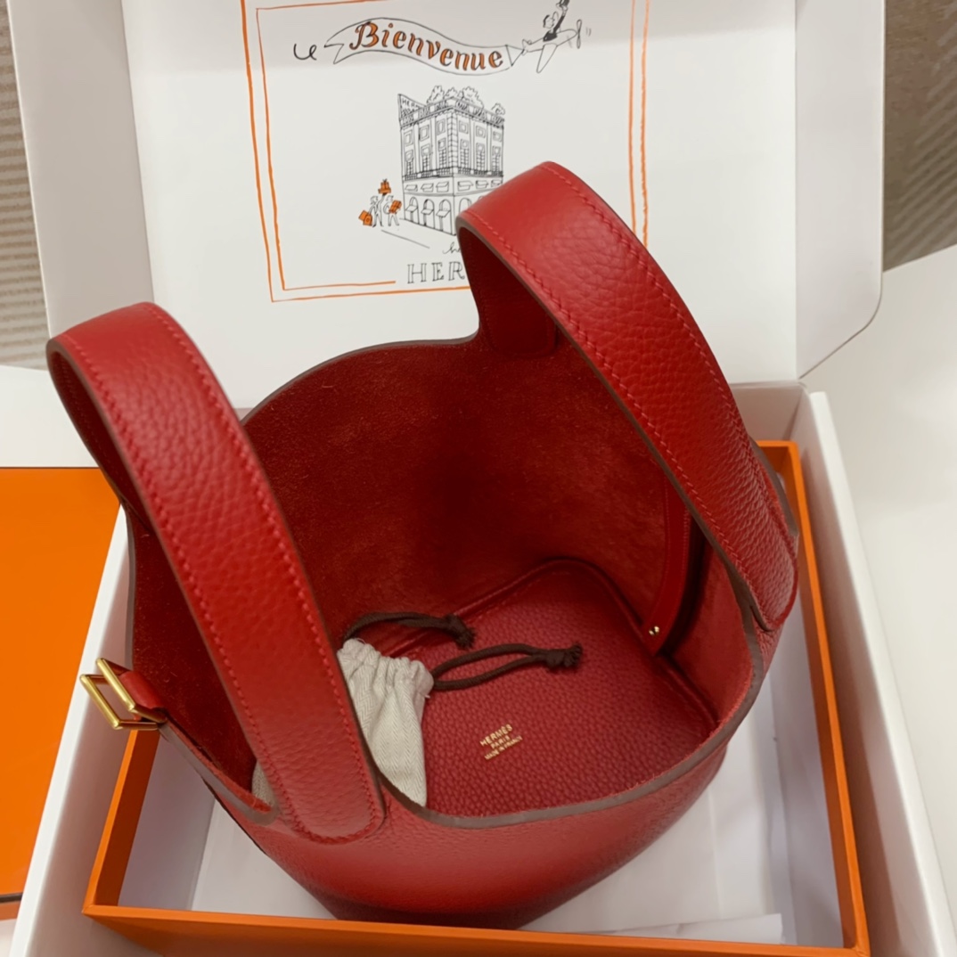 Hermes 高仿 Picotin 菜籃子 正紅手提包 高級吸睛氣場款| 8 Hermes 高仿 Picotin 菜籃子 正紅手提包 高級吸睛氣場款