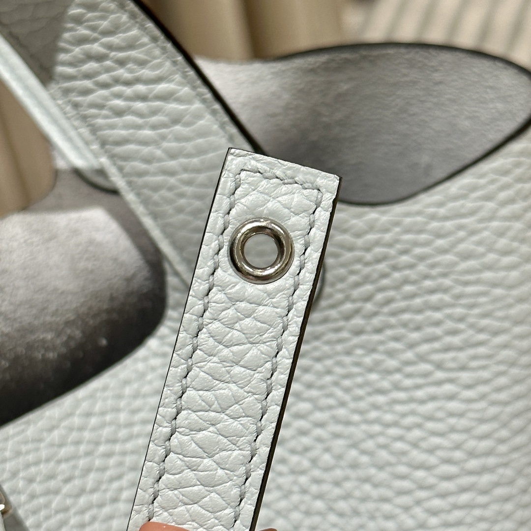 Hermes 一比一 女款 Picotin Lock 手提包 白色水桶包 極簡高級感| 10 Hermes 一比一 女款 Picotin Lock 手提包 白色水桶包 極簡高級感