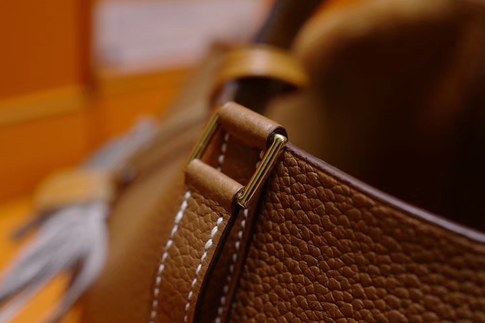 Hermes A貨 女款 Picotin Lock 手提包 棕色全皮水桶包 經典耐看款| 8 Hermes A貨 女款 Picotin Lock 手提包 棕色全皮水桶包 經典耐看款