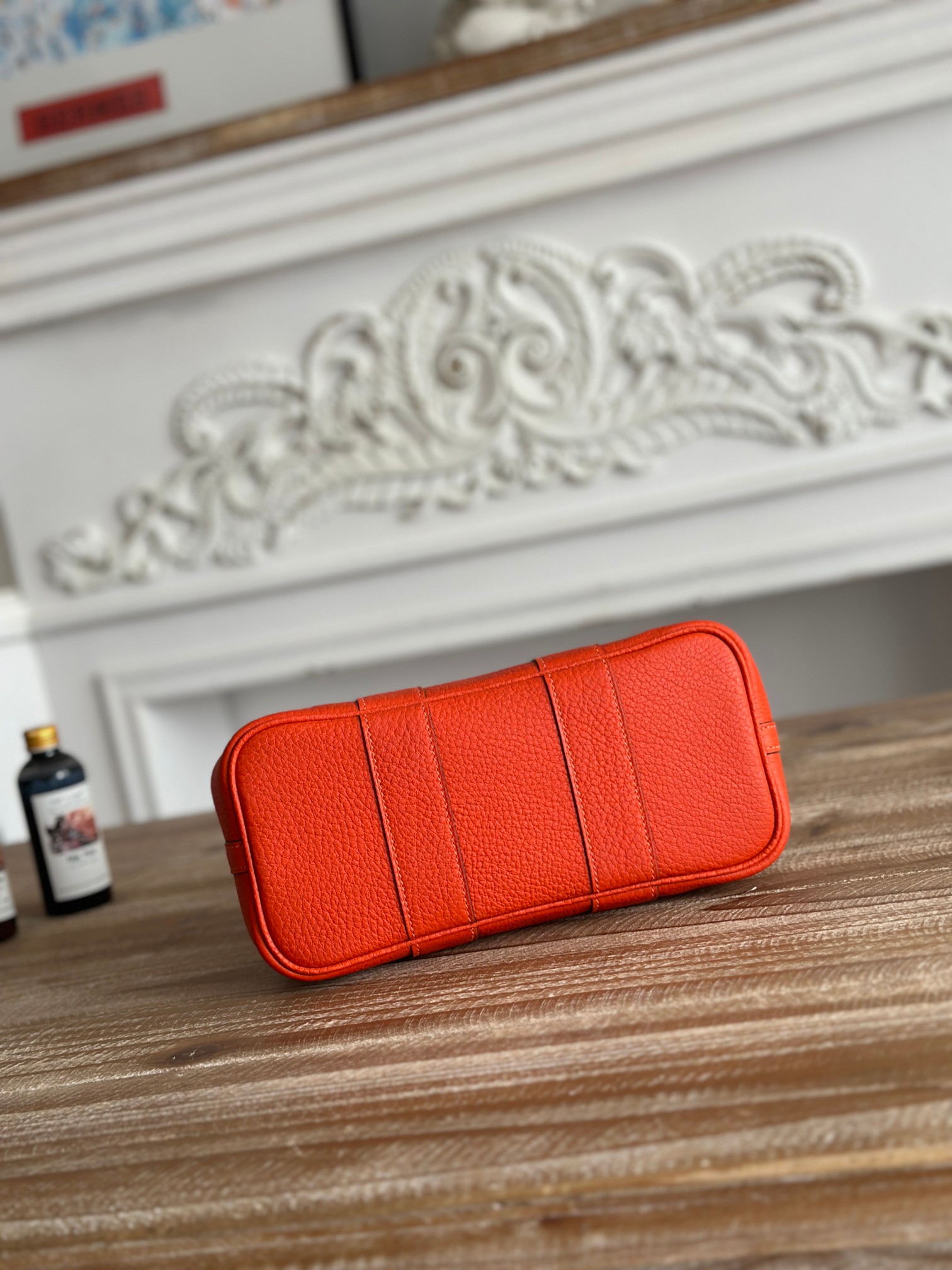 Hermes 一比一 Garden Party 紅色拼帆布手提包 女款亮色托特包| 12 Hermes 一比一 Garden Party 紅色拼帆布手提包 女款亮色托特包