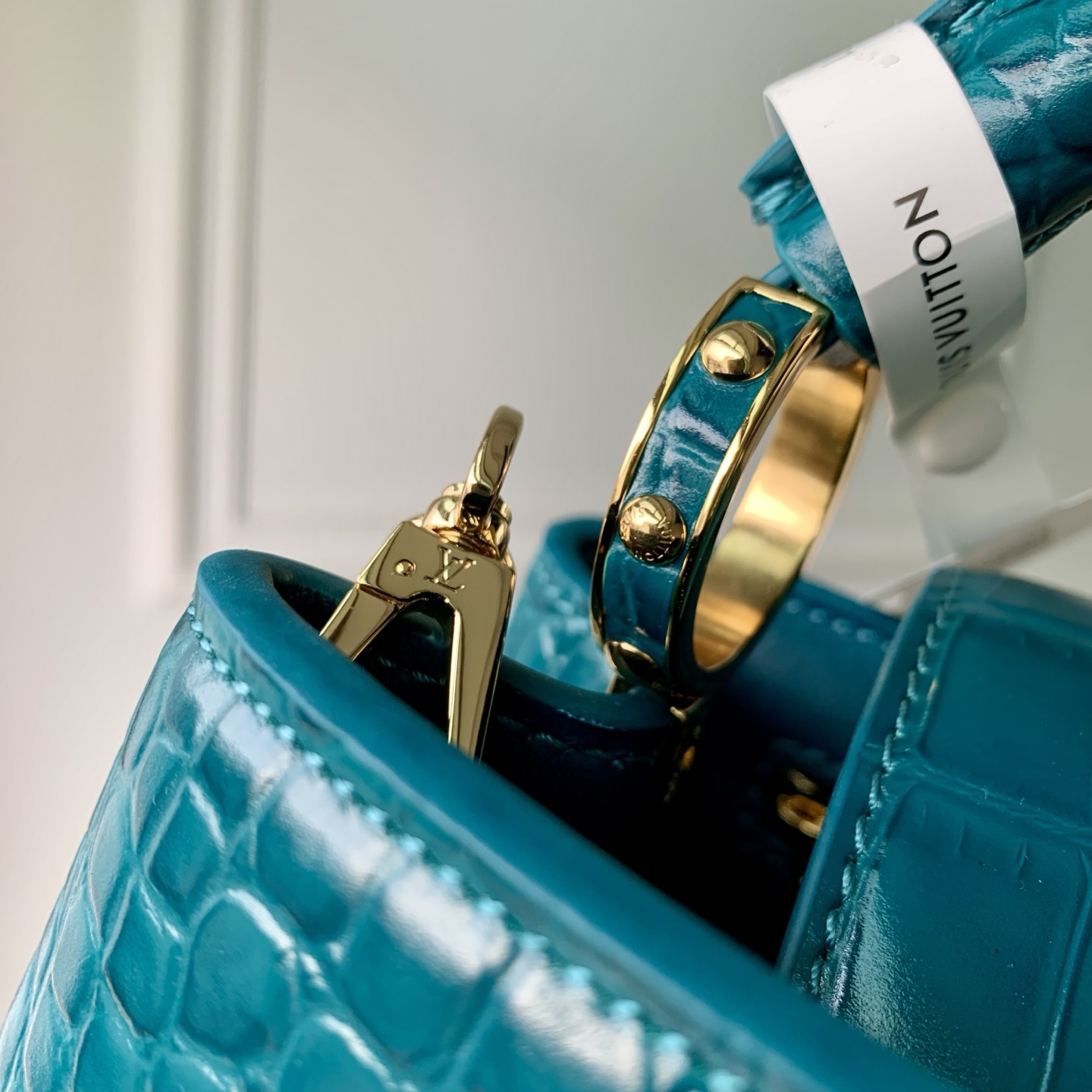 LV 高仿 女款 Capucines 鱷魚紋鏈條手提包 高級氣質斜背包| 9 LV 高仿 女款 Capucines 鱷魚紋鏈條手提包 高級氣質斜背包