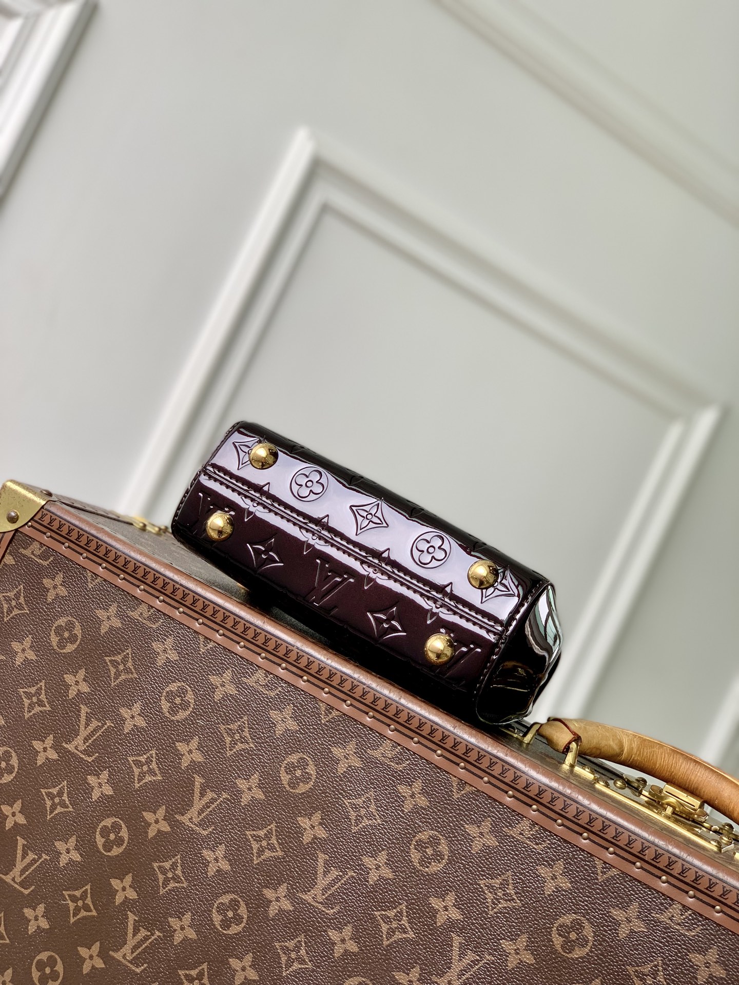 LV 原單 女款 Vernis 壓紋漆皮迷你手提包 高端氣質斜背包| 12 LV 原單 女款 Vernis 壓紋漆皮迷你手提包 高端氣質斜背包