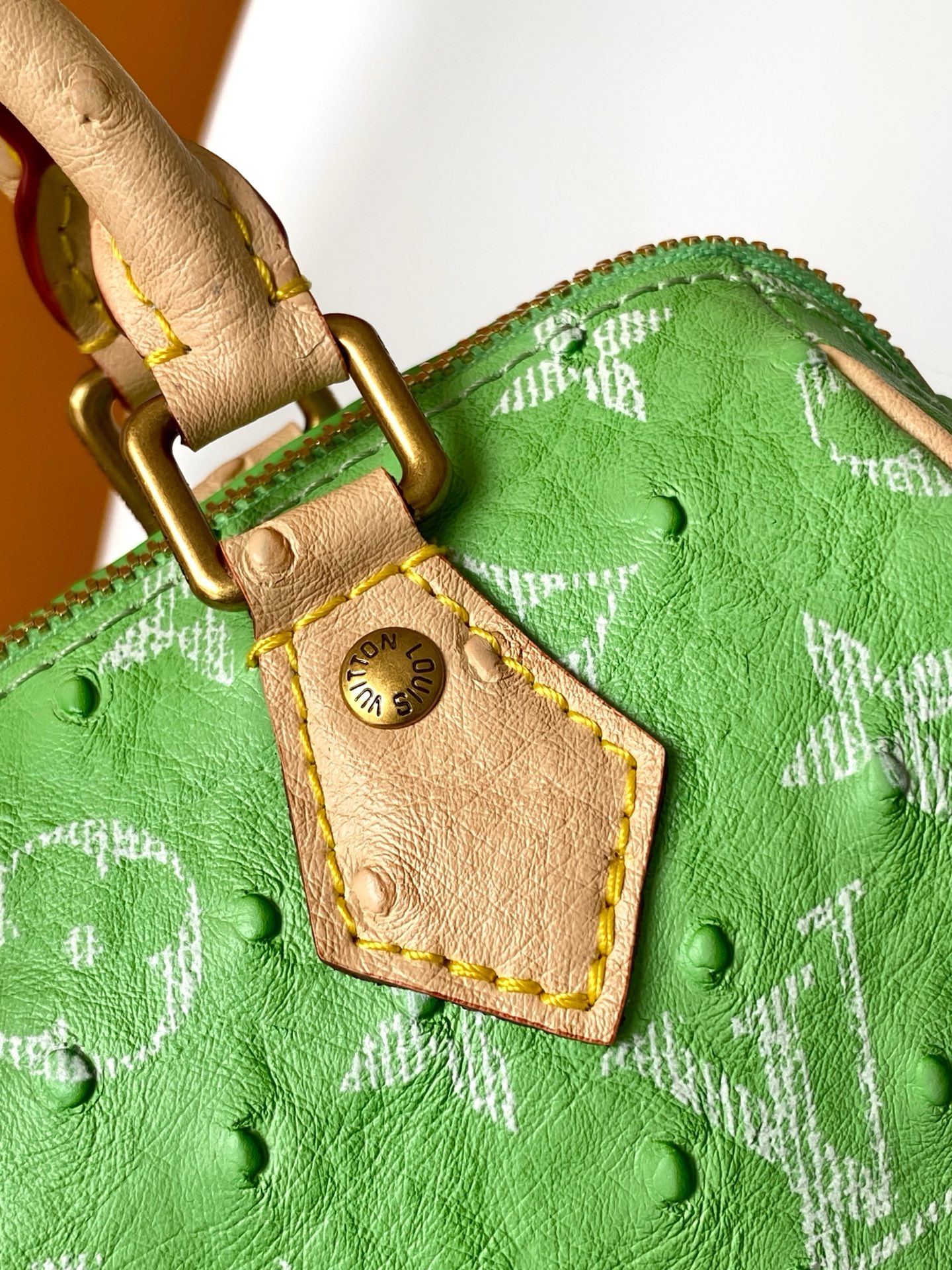 LV A貨 女款 綠色 Ostrich Speedy 手提包 迷你斜背包| 10 LV A貨 女款 綠色 Ostrich Speedy 手提包 迷你斜背包