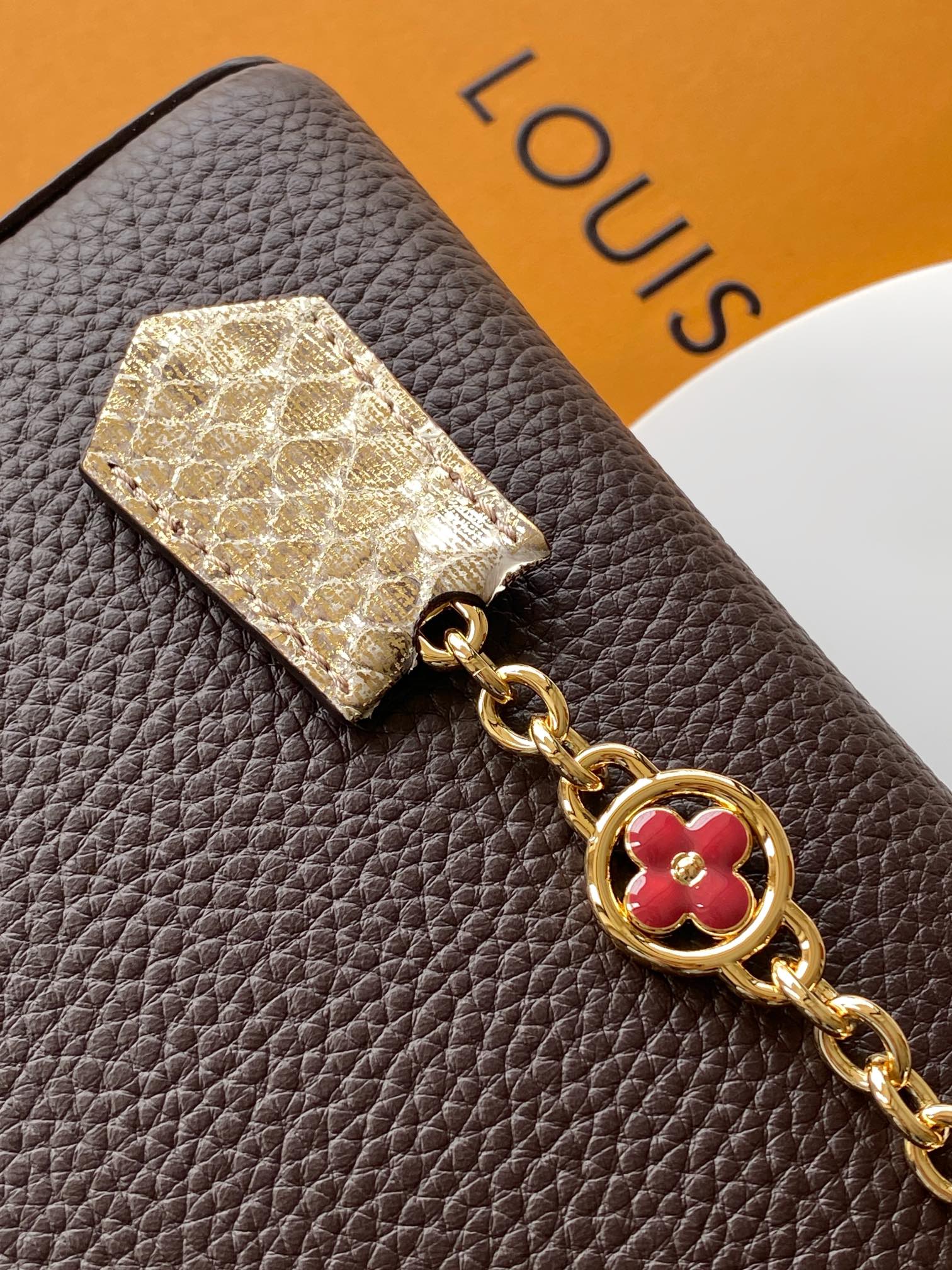 LV A貨 女款 Capucines 深咖蛇紋手提包 經典斜背包| 10 LV A貨 女款 Capucines 深咖蛇紋手提包 經典斜背包