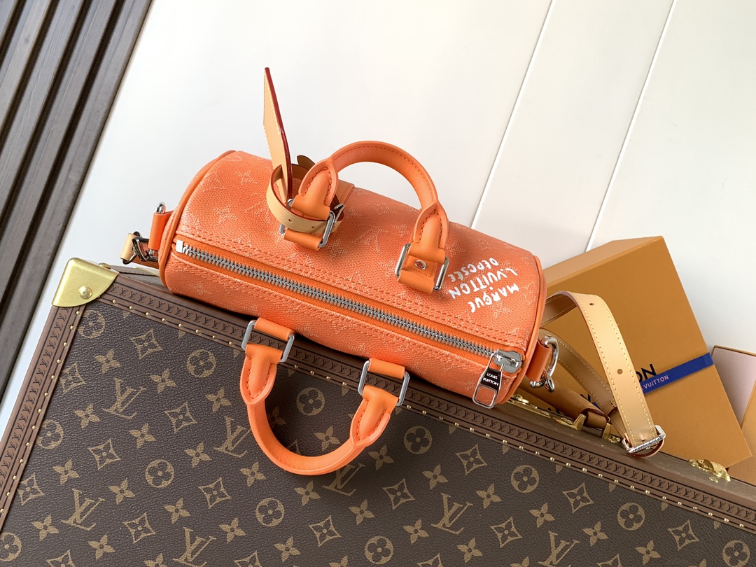 LV 高仿 女款 Speedy 橘色手提包 小型斜背包| 9 LV 高仿 女款 Speedy 橘色手提包 小型斜背包