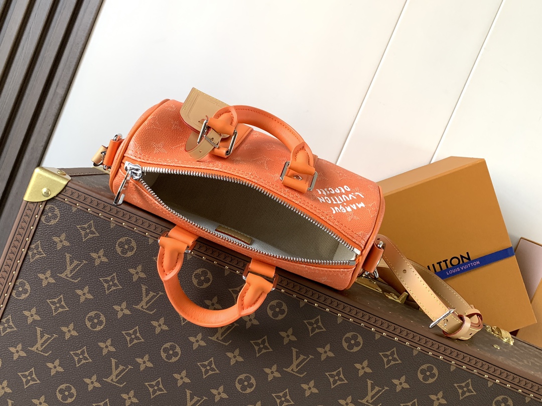 LV 高仿 女款 Speedy 橘色手提包 小型斜背包| 8 LV 高仿 女款 Speedy 橘色手提包 小型斜背包