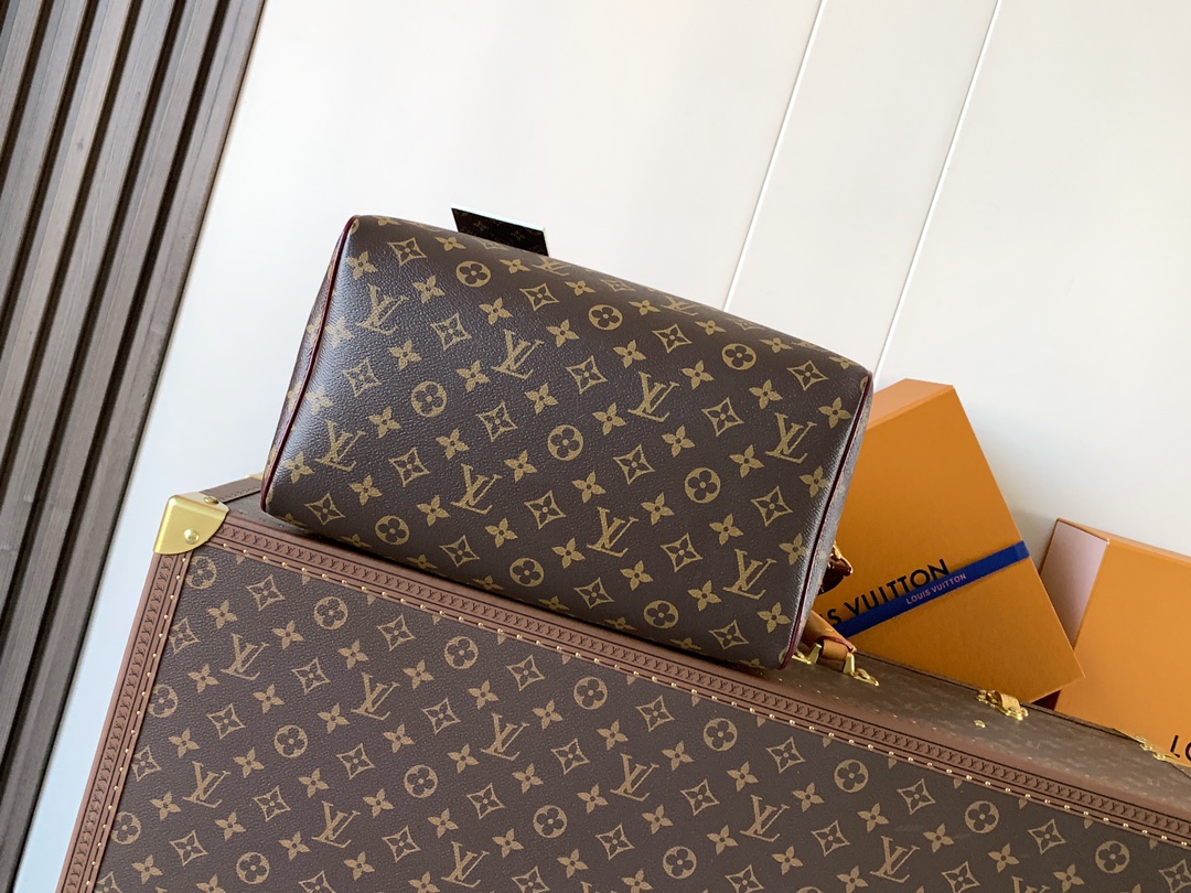LV 原單 女款 Monogram 酒紅 Speedy 手提斜背包| 12 LV 原單 女款 Monogram 酒紅 Speedy 手提斜背包