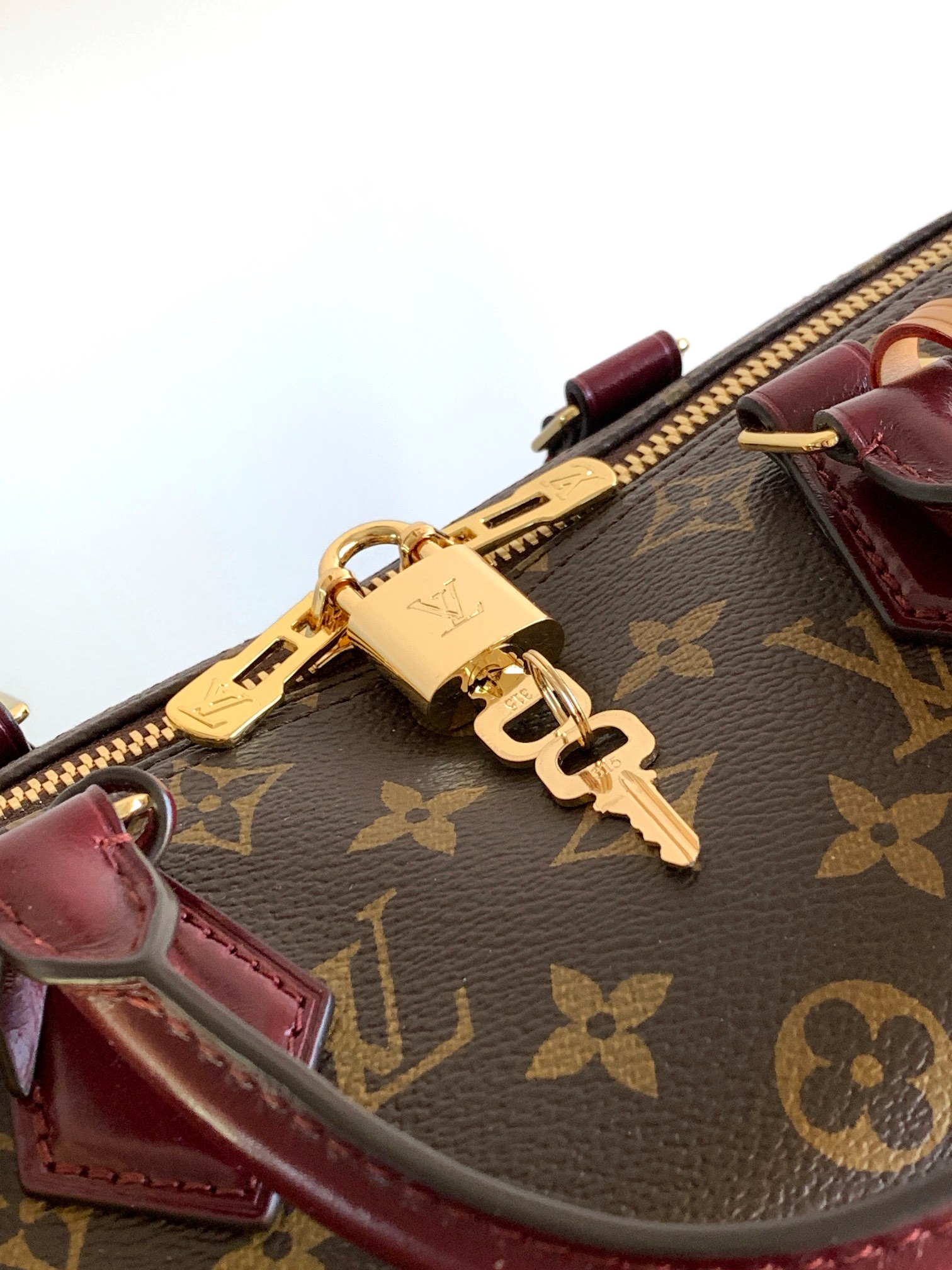 LV 原單 女款 Monogram 酒紅 Speedy 手提斜背包| 11 LV 原單 女款 Monogram 酒紅 Speedy 手提斜背包