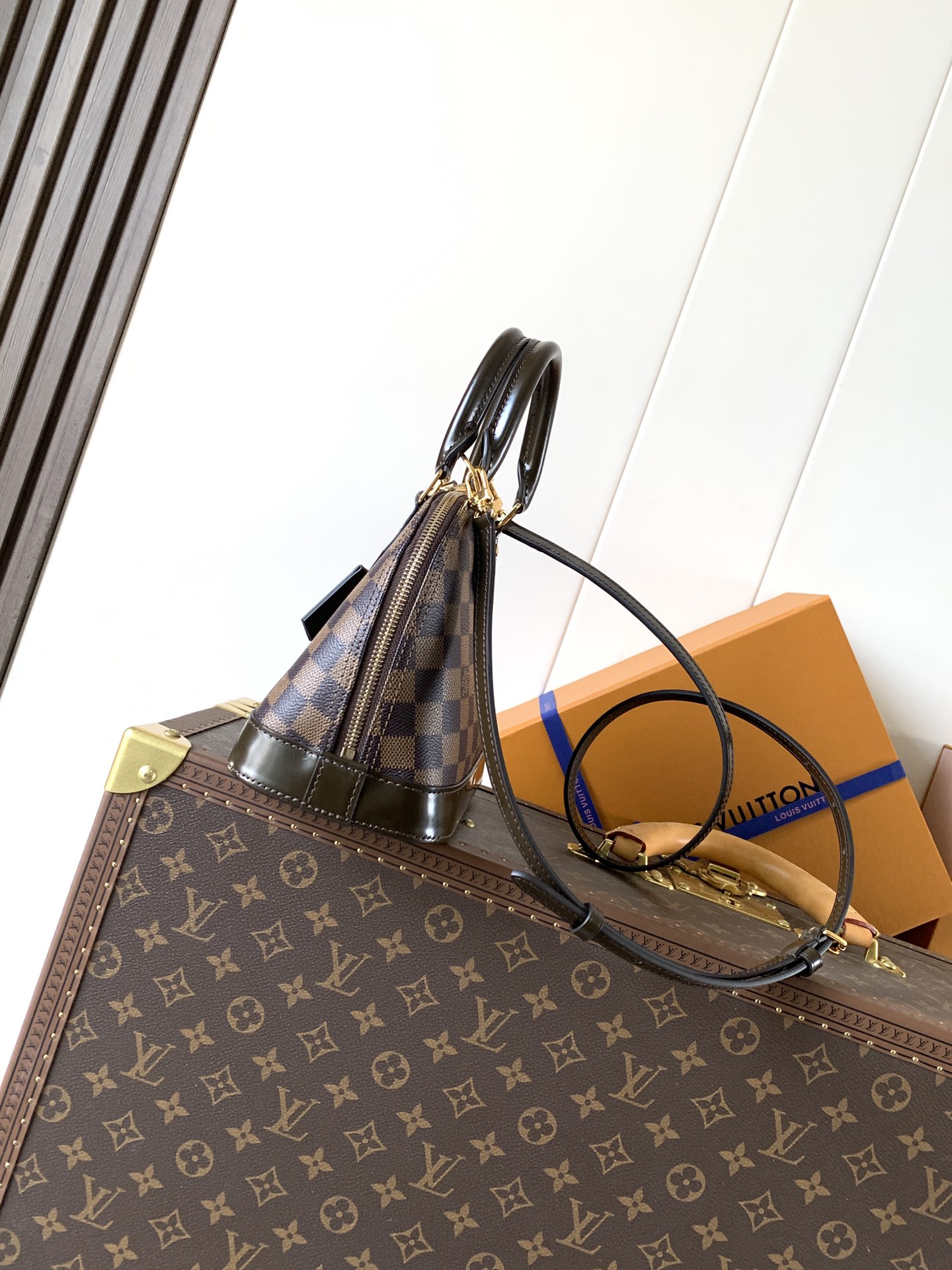 LV A貨 女款 Alma 棋盤格手提包 經典斜背包| 14 LV A貨 女款 Alma 棋盤格手提包 經典斜背包