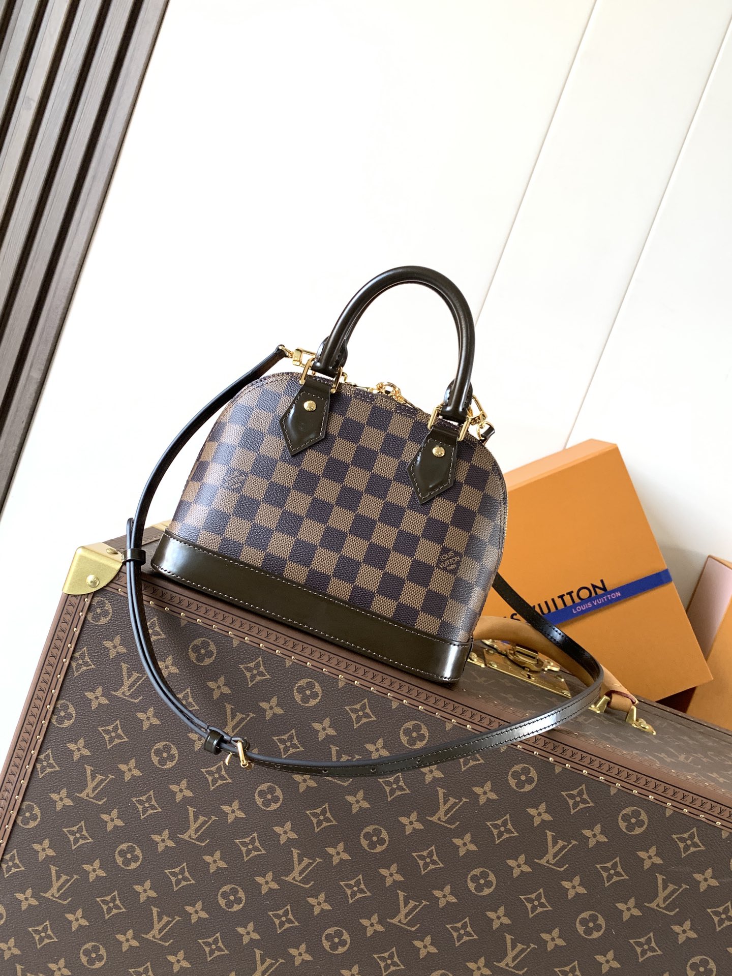 LV A貨 女款 Alma 棋盤格手提包 經典斜背包| 13 LV A貨 女款 Alma 棋盤格手提包 經典斜背包