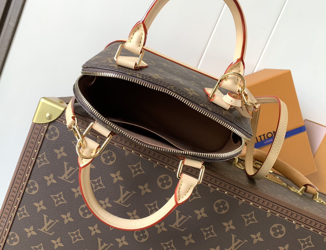 LV 高仿 女款 Alma 老花米色手提包 優雅斜背包| 8 LV 高仿 女款 Alma 老花米色手提包 優雅斜背包