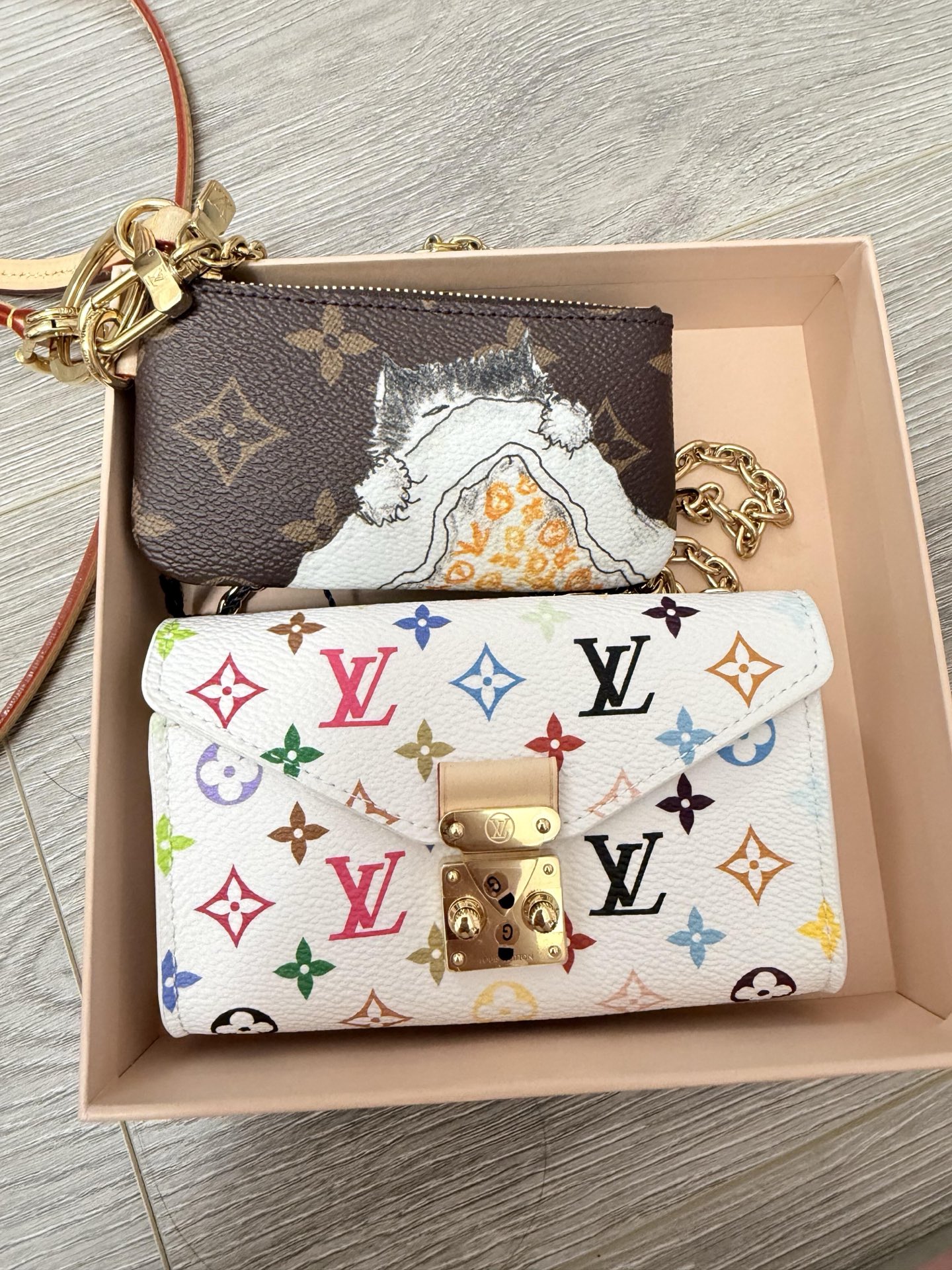 LV A貨 女款 Multicolor 白色單肩包 時尚腋下包| 10 LV A貨 女款 Multicolor 白色單肩包 時尚腋下包