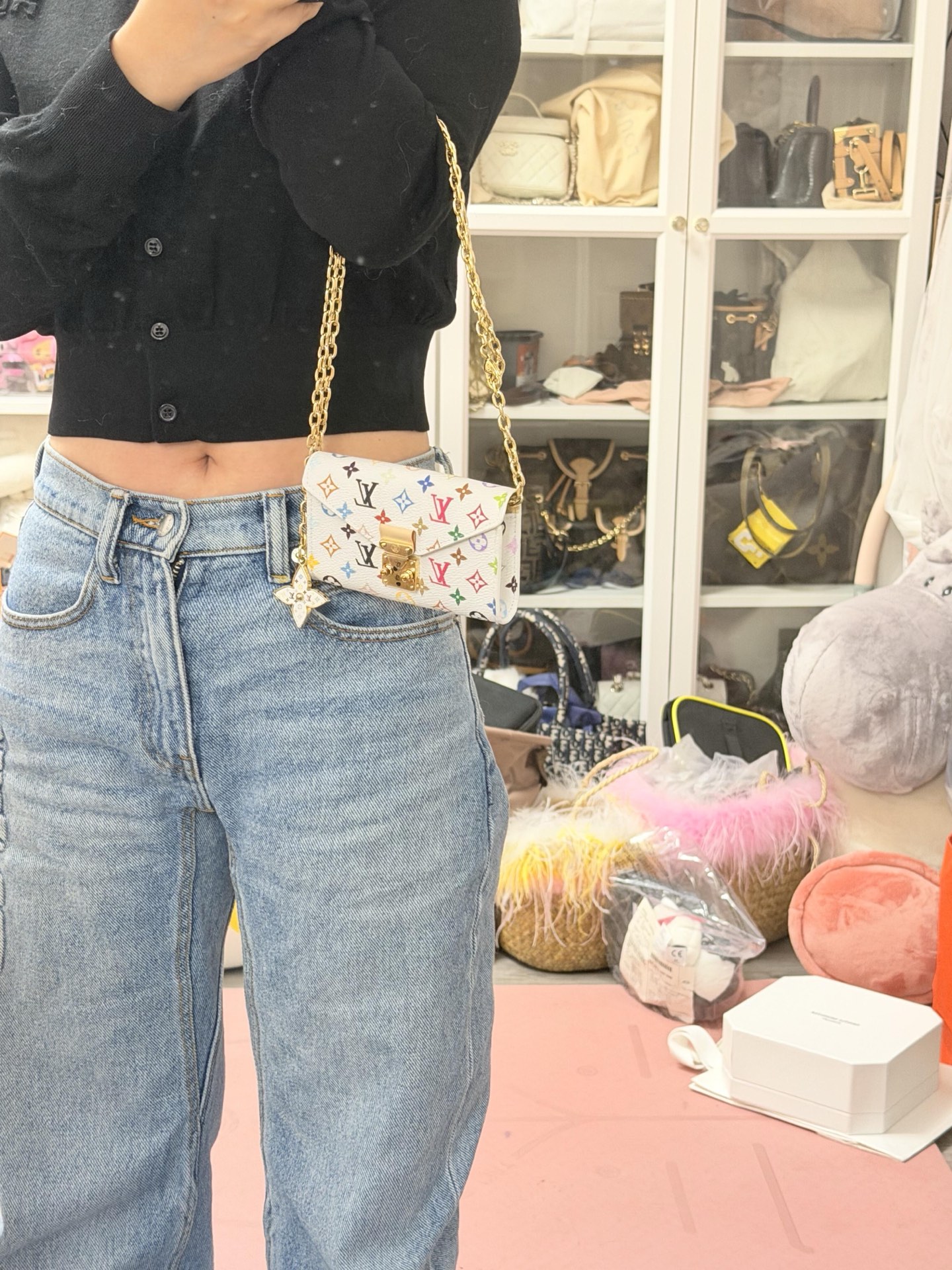 LV A貨 女款 Multicolor 白色單肩包 時尚腋下包| 7 LV A貨 女款 Multicolor 白色單肩包 時尚腋下包