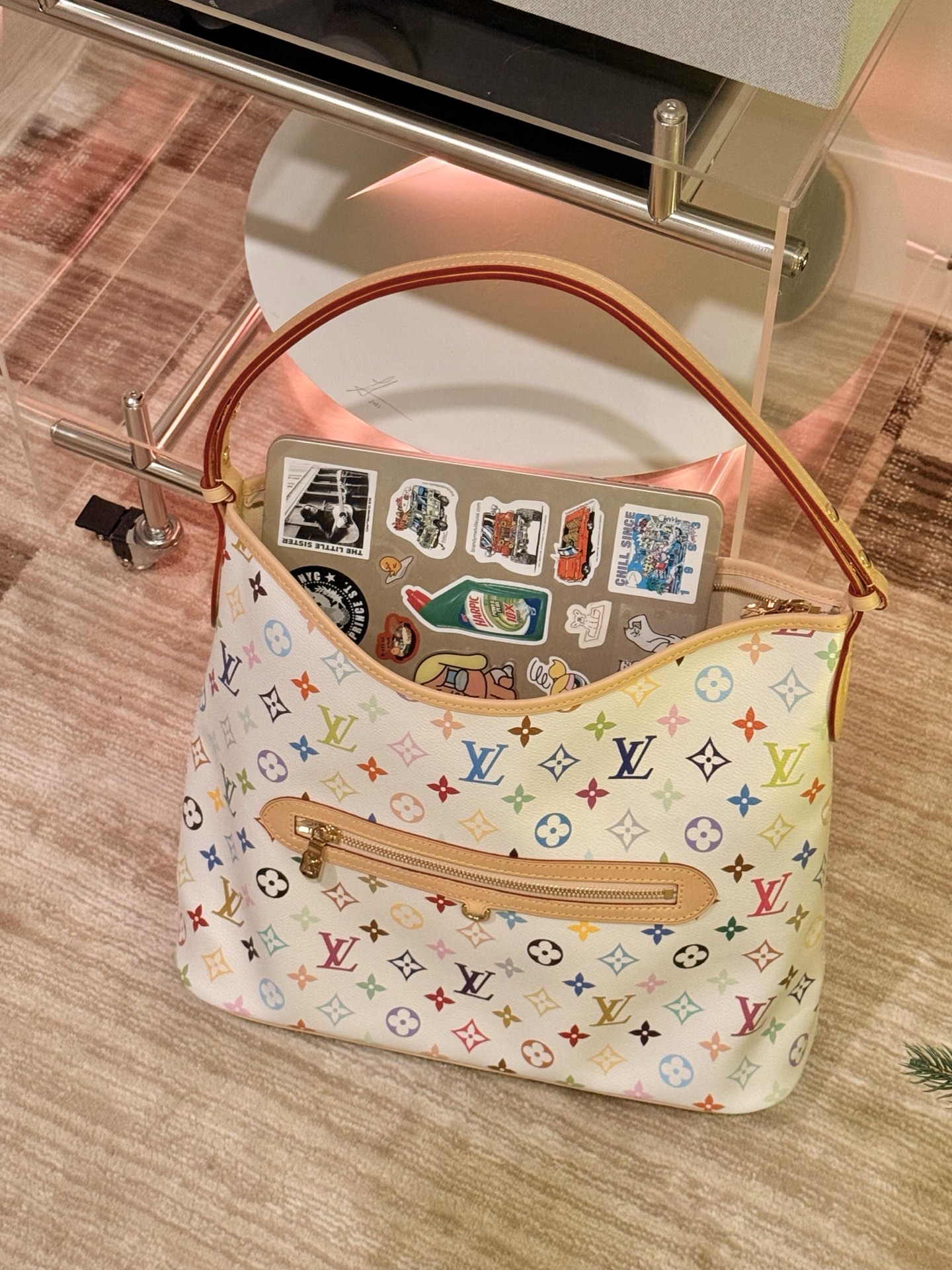LV 一比一 女款 Multicolor 白色肩背包 時尚單肩包| 11 LV 一比一 女款 Multicolor 白色肩背包 時尚單肩包