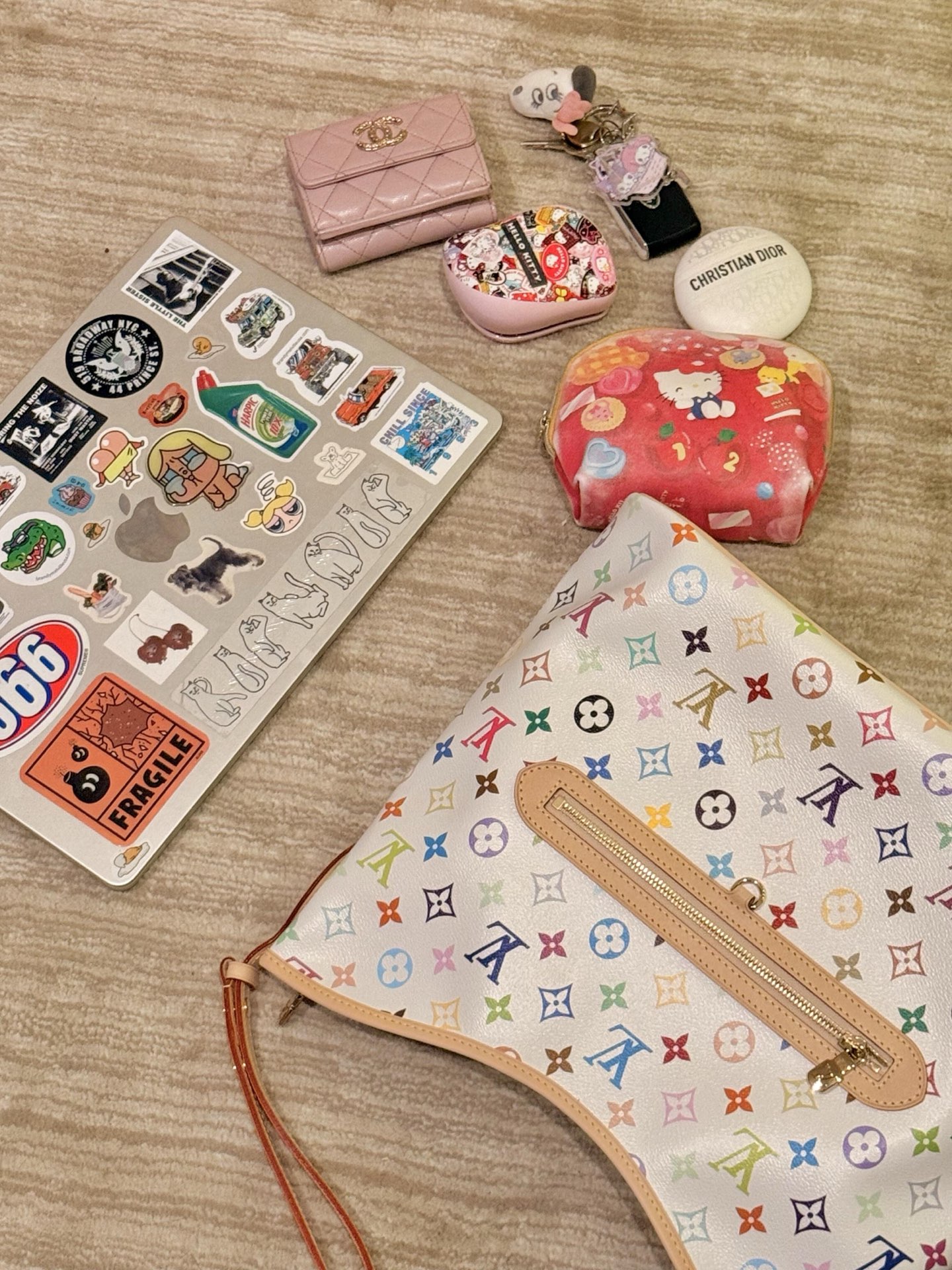 LV 一比一 女款 Multicolor 白色肩背包 時尚單肩包| 10 LV 一比一 女款 Multicolor 白色肩背包 時尚單肩包