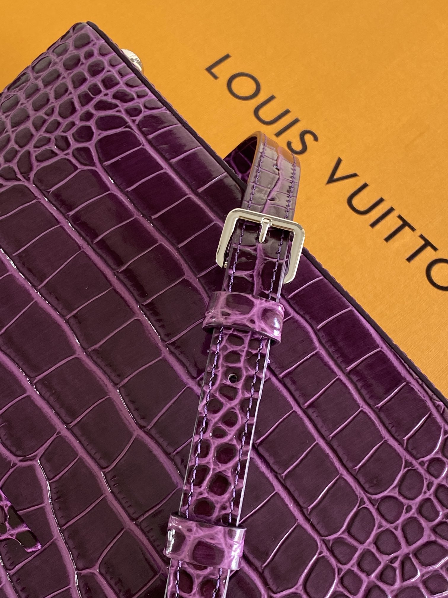 LV 一比一 女款 Capucines 紫色手提包 高級斜背包| 9 LV 一比一 女款 Capucines 紫色手提包 高級斜背包