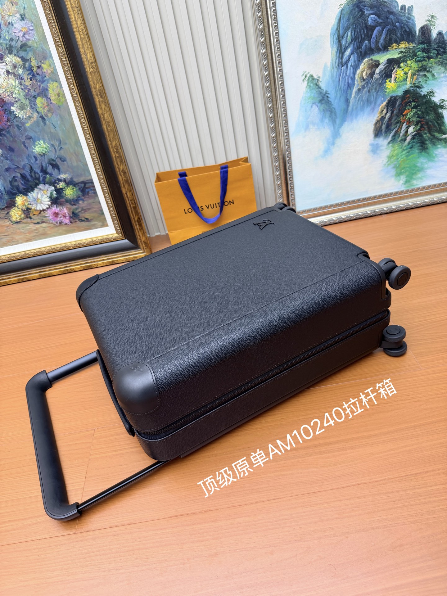 LV A貨 黑色皮革 Horizon 拉桿箱 商務登機箱 四輪靜音旅行箱| 12 LV A貨 黑色皮革 Horizon 拉桿箱 商務登機箱 四輪靜音旅行箱