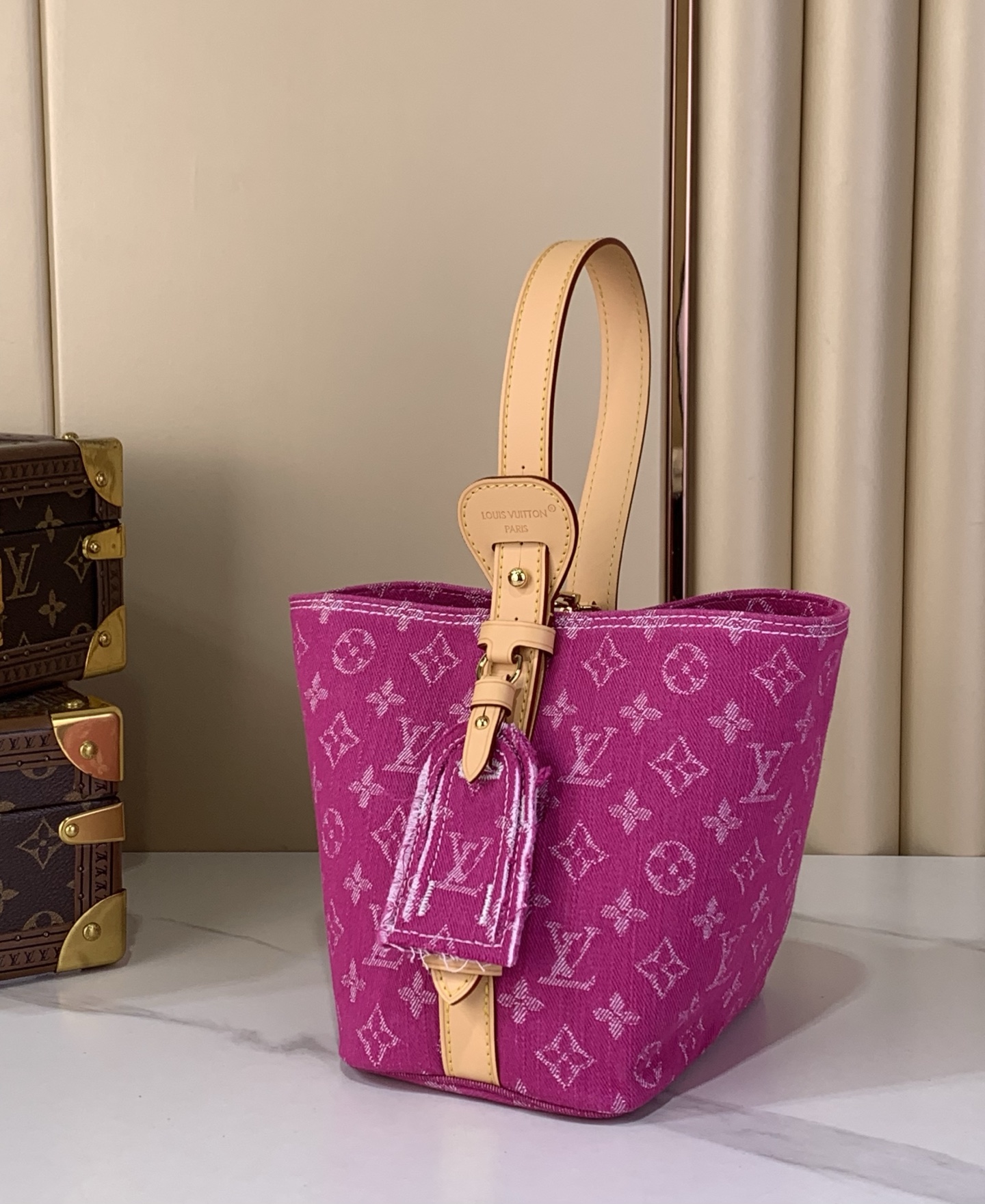 LV A貨粉色老花肩背包 雙包設計單肩斜背甜美百搭時尚款| 14 LV A貨粉色老花肩背包 雙包設計單肩斜背甜美百搭時尚款