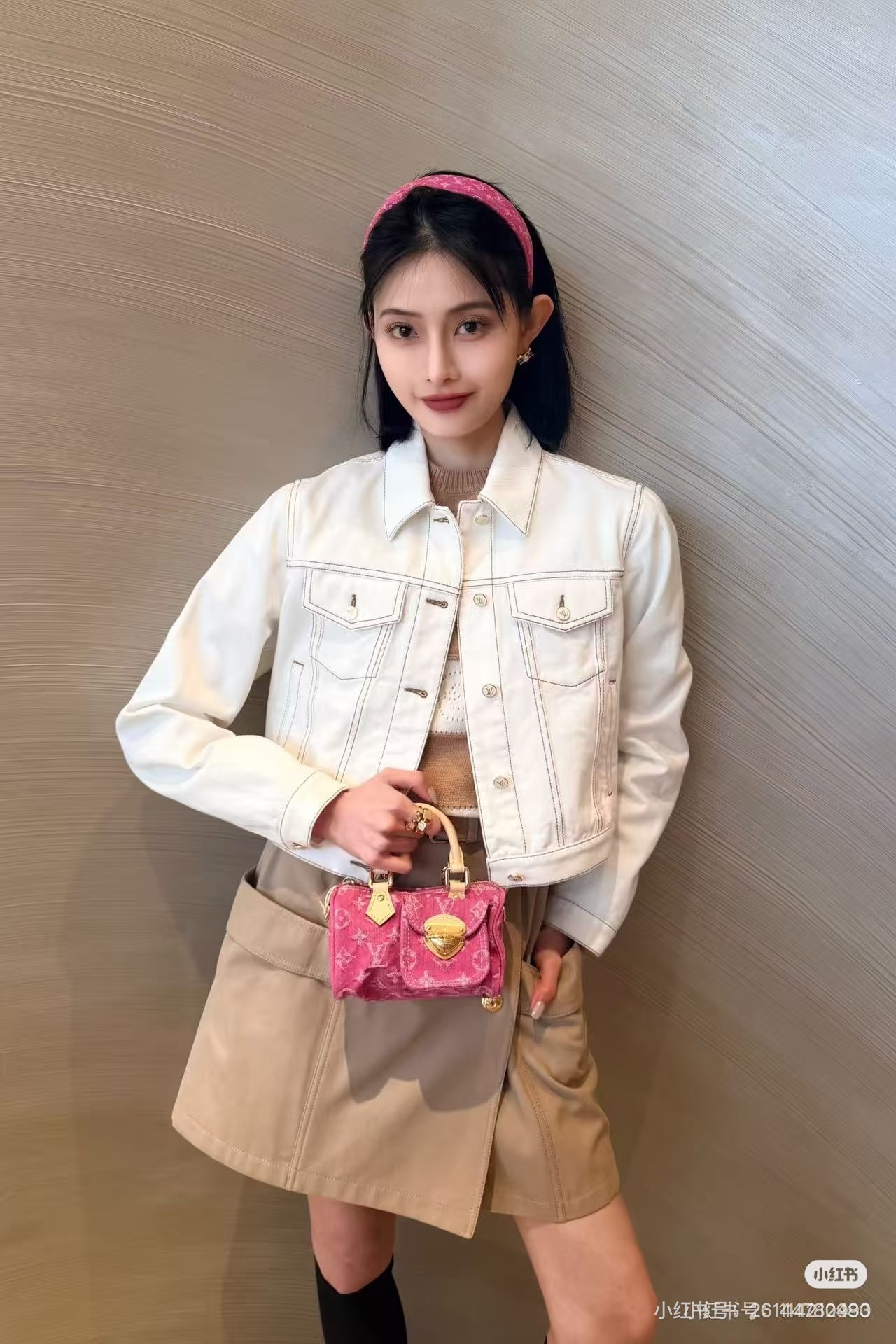 LV 原單 女款 Denim Nano Speedy 粉色丹寧手提斜背包 迷你百搭款| 12 LV 原單 女款 Denim Nano Speedy 粉色丹寧手提斜背包 迷你百搭款