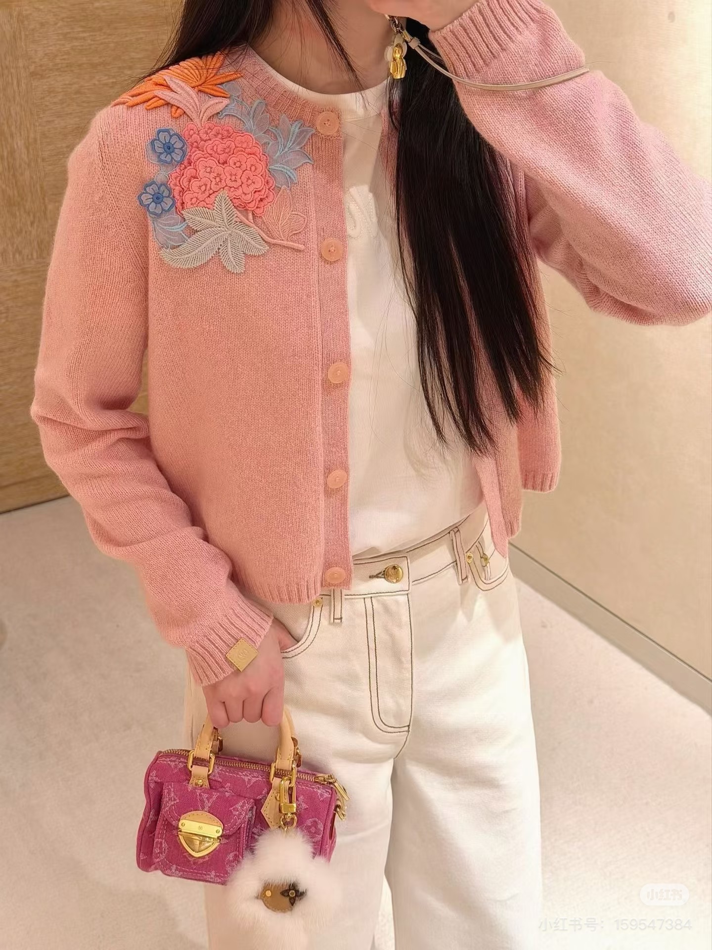 LV 原單 女款 Denim Nano Speedy 粉色丹寧手提斜背包 迷你百搭款| 11 LV 原單 女款 Denim Nano Speedy 粉色丹寧手提斜背包 迷你百搭款