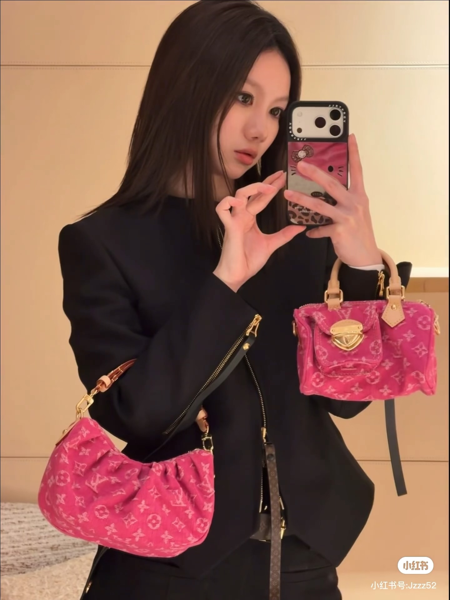 LV 原單 女款 Denim Nano Speedy 粉色丹寧手提斜背包 迷你百搭款| 9 LV 原單 女款 Denim Nano Speedy 粉色丹寧手提斜背包 迷你百搭款
