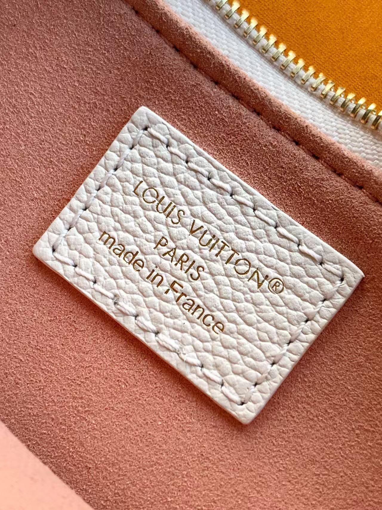 LV 公分 女款 鏈條腋下包 白色壓紋皮革 優雅百搭款| 7 LV 公分 女款 鏈條腋下包 白色壓紋皮革 優雅百搭款