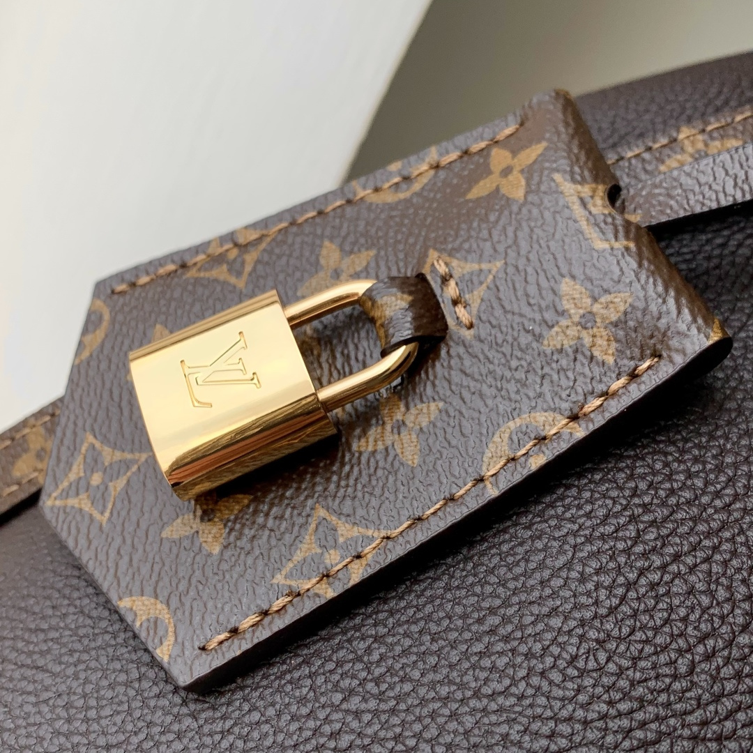 LV 一比一 女款 棕色手提包 經典老花拼接 通勤百搭款| 11 LV 一比一 女款 棕色手提包 經典老花拼接 通勤百搭款