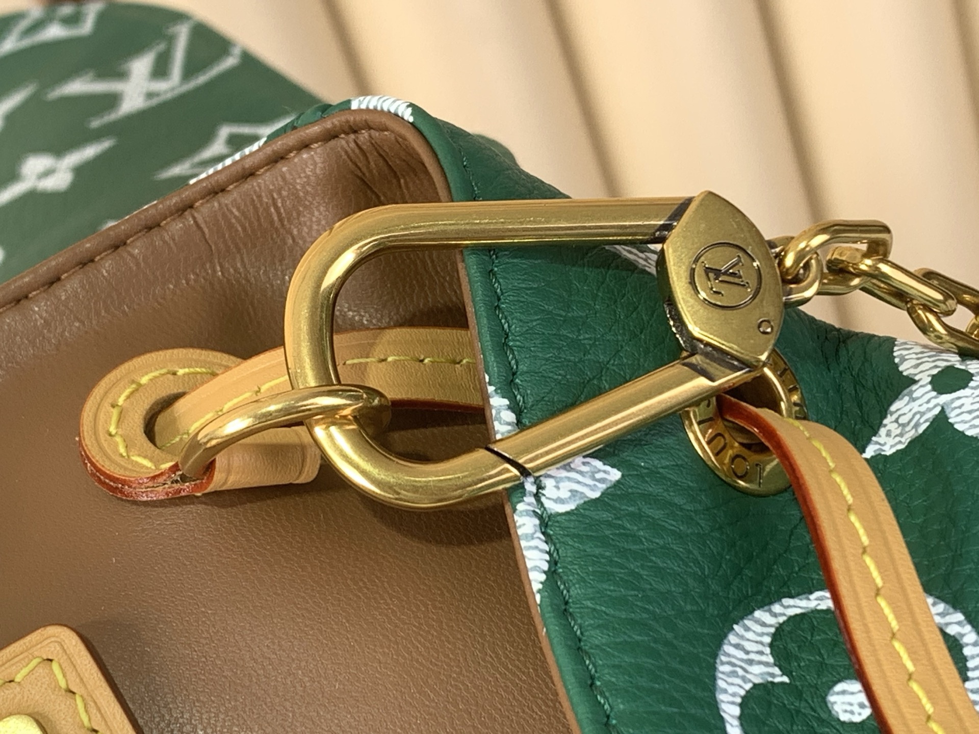 LV A貨 女款 後背包 绿色經典老花設計 多口袋大容量款| 15 LV A貨 女款 後背包 绿色經典老花設計 多口袋大容量款