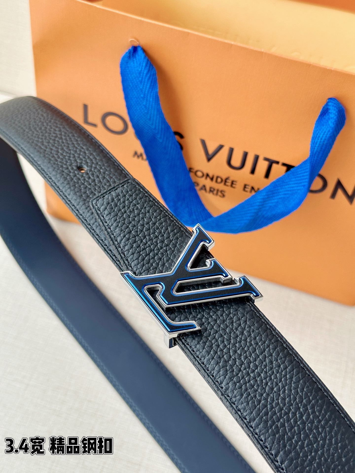 LV 原單 男款 黑色雙面皮帶 LV扣設計 經典商務百搭款| 13 LV 原單 男款 黑色雙面皮帶 LV扣設計 經典商務百搭款