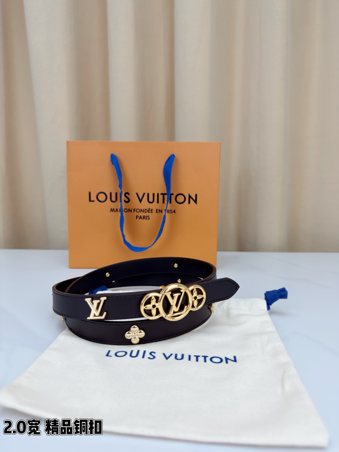 LV A貨 男款 圓扣細款皮帶 2.0cm時尚設計 潮流百搭款| 7 LV A貨 男款 圓扣細款皮帶 2.0cm時尚設計 潮流百搭款