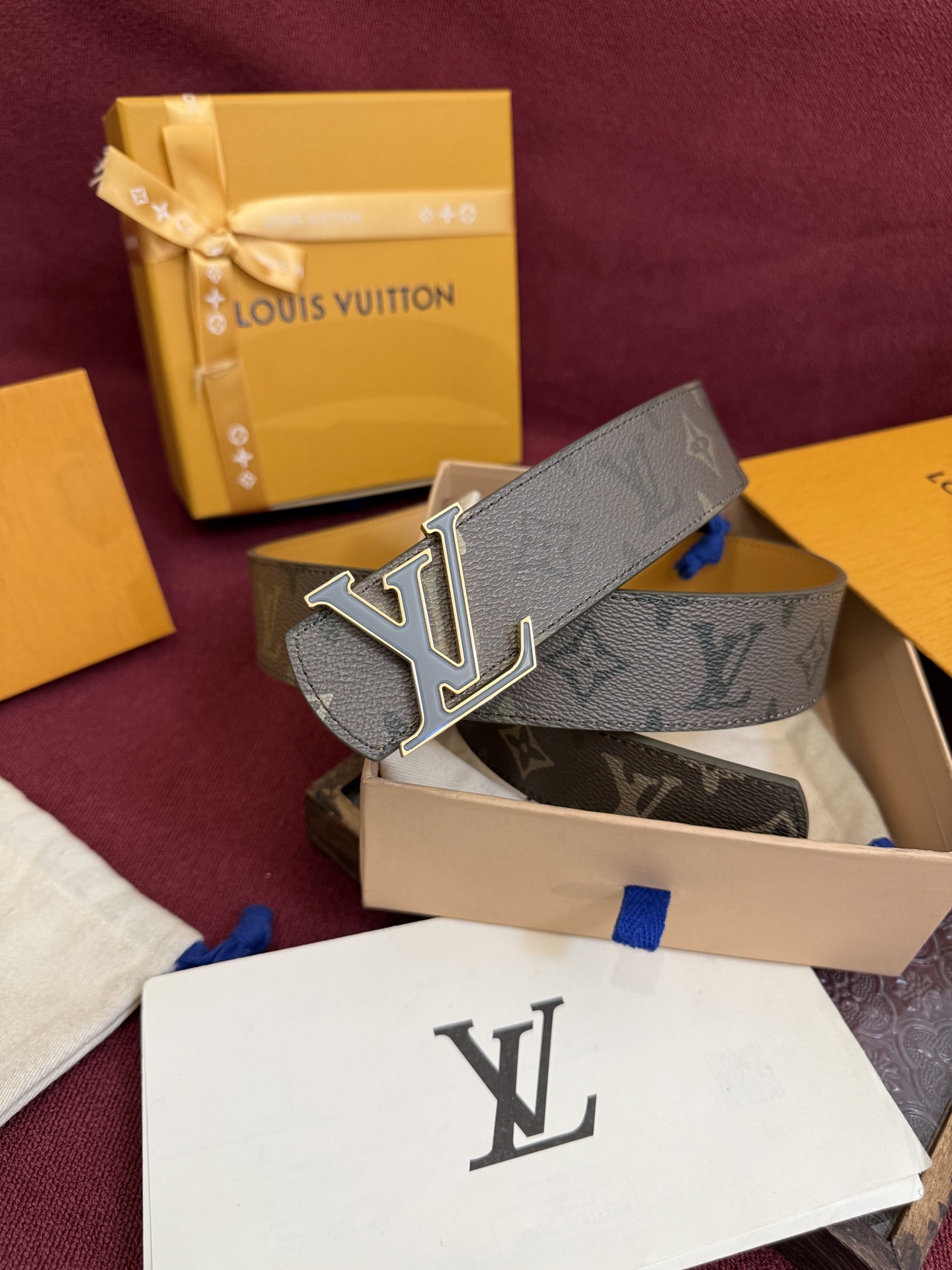 LV 原單 男款老花皮帶 經典印花設計LV扣頭時尚款| 7 LV 原單 男款老花皮帶 經典印花設計LV扣頭時尚款