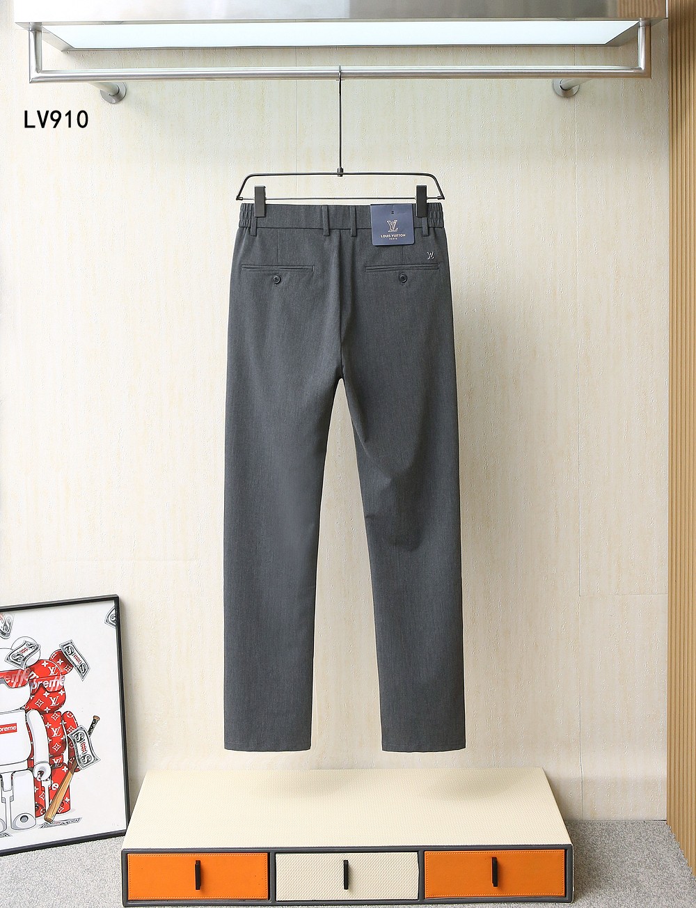 LV 一比一 男款 修身商務西裝褲 彈力舒適通勤長褲| 14 LV 一比一 男款 修身商務西裝褲 彈力舒適通勤長褲