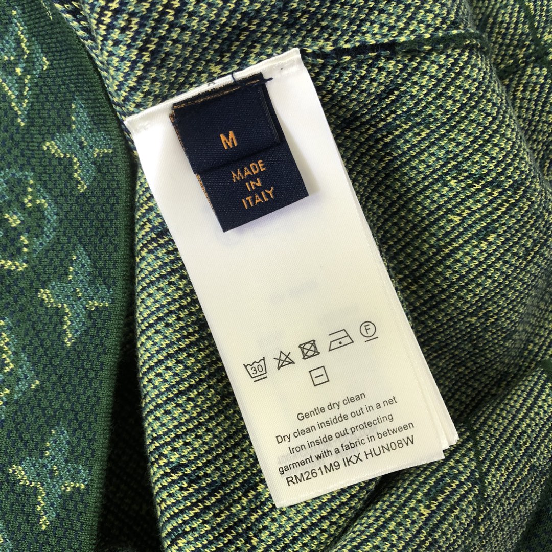 LV 高仿 男款 綠藍編織 Monogram 短袖T恤 立體質感配色| 15 LV 高仿 男款 綠藍編織 Monogram 短袖T恤 立體質感配色