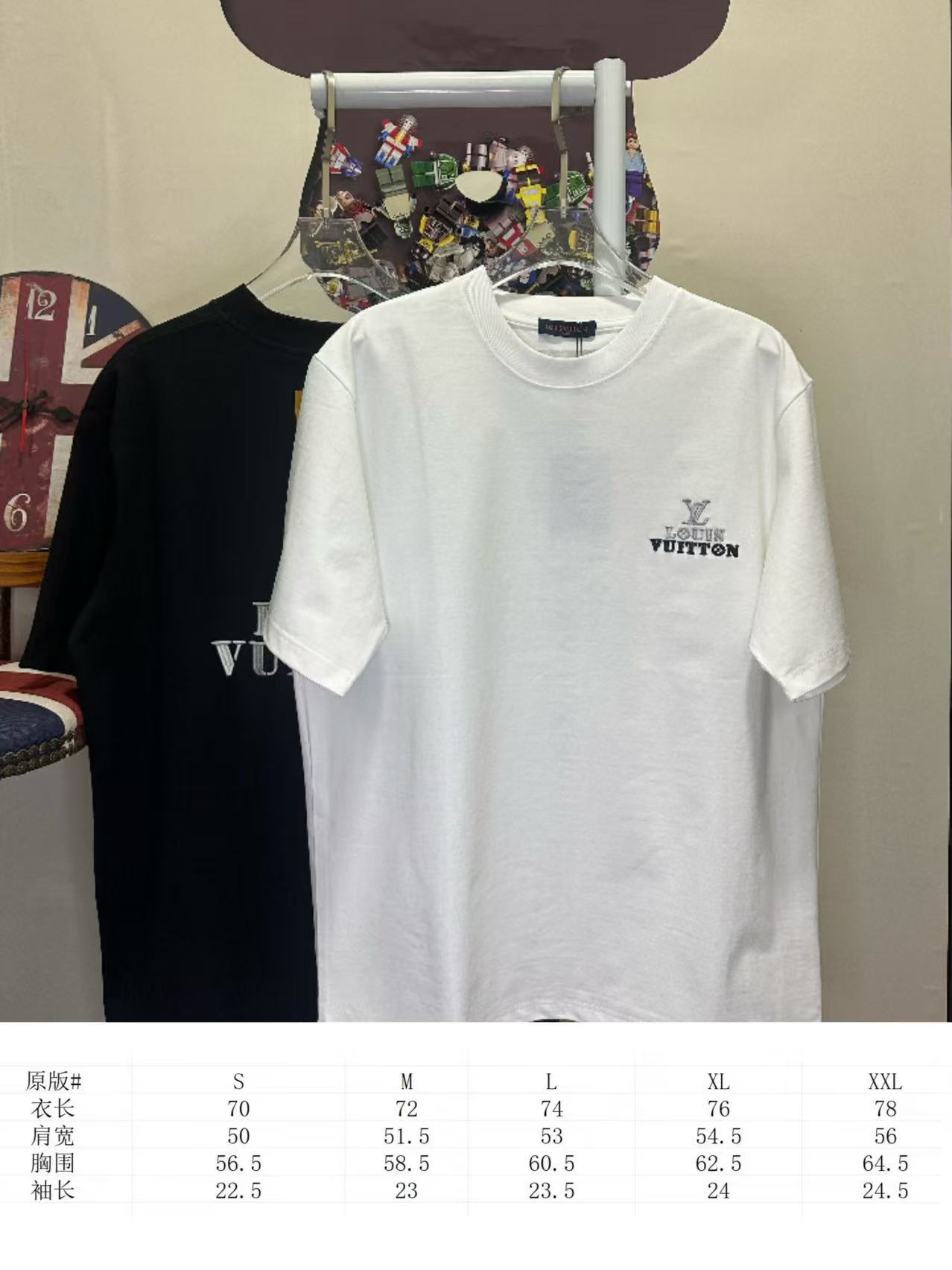 LV 一比一 男款 刺繡Logo短袖T恤 經典極簡休閒款| 7 LV 一比一 男款 刺繡Logo短袖T恤 經典極簡休閒款