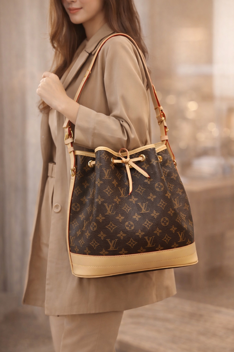 LV原單Noé水桶包評測：經典老花單肩斜背包的設計與實用解析