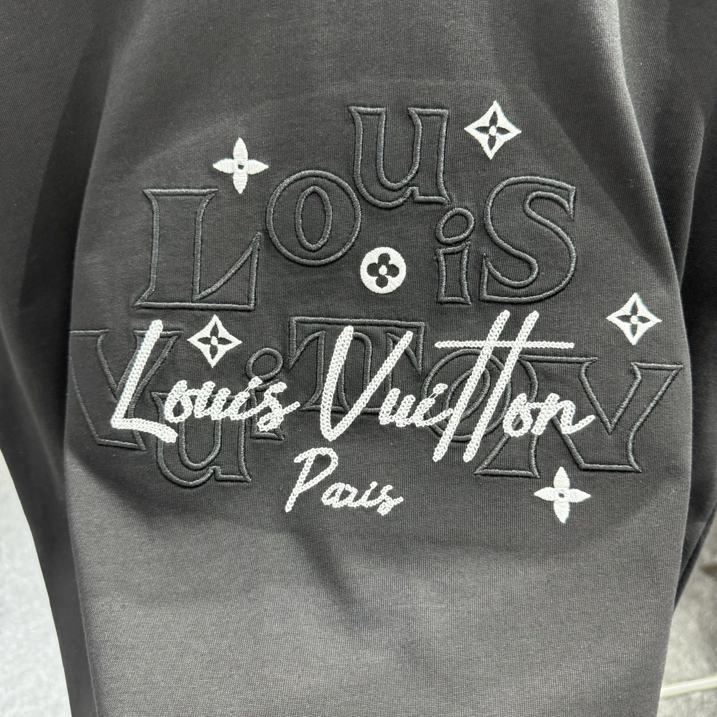 LV 原單Paris 線條印花短袖|黑色極簡設計感 T 恤| 11 LV 原單Paris 線條印花短袖|黑色極簡設計感 T 恤