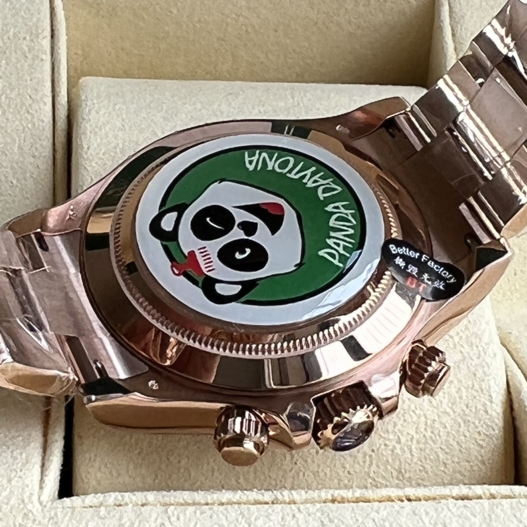 Rolex 原單 男款 Daytona 黑面玫瑰金計時腕錶 經典運動款| 8 Rolex 原單 男款 Daytona 黑面玫瑰金計時腕錶 經典運動款