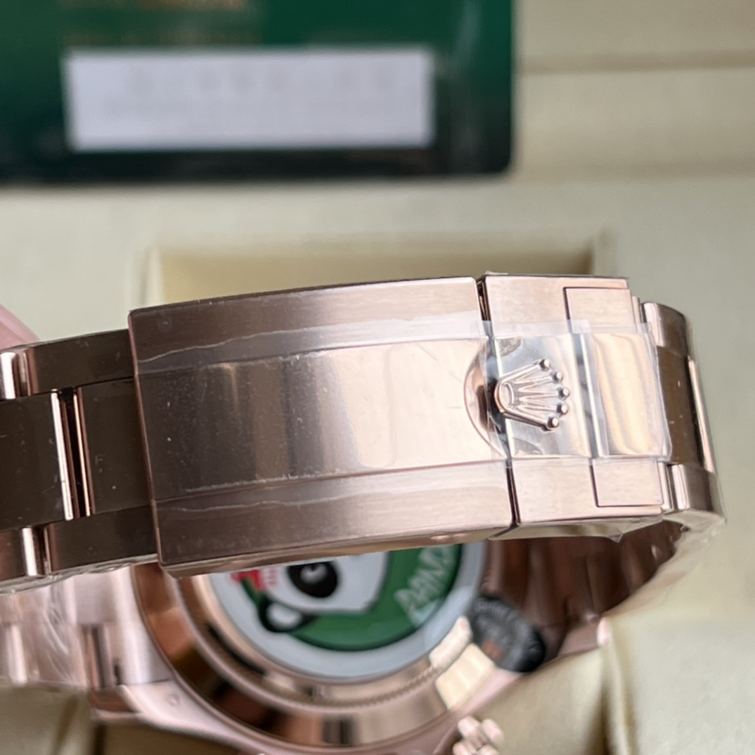 Rolex 原單 男款 Daytona 黑面玫瑰金計時腕錶 經典運動款| 7 Rolex 原單 男款 Daytona 黑面玫瑰金計時腕錶 經典運動款