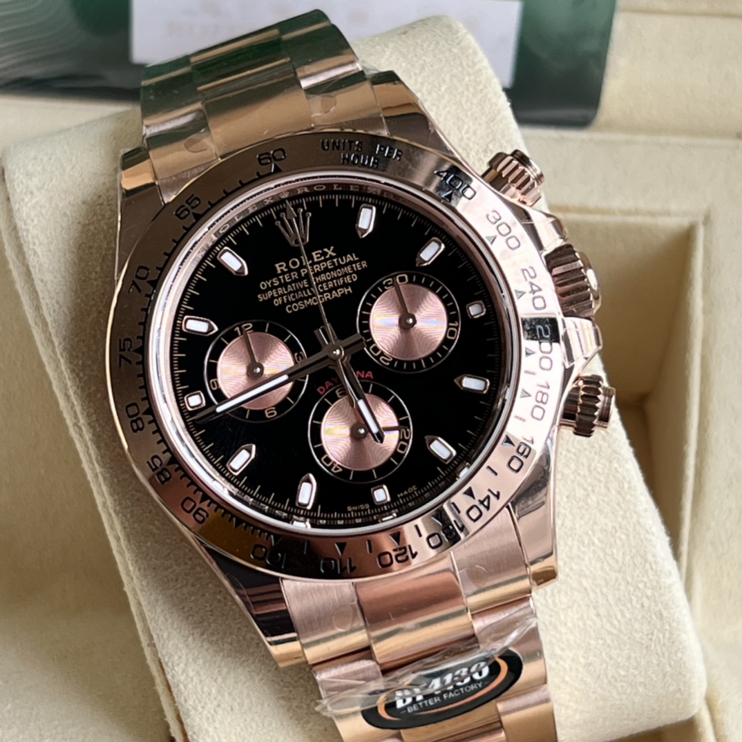Rolex A貨 男款 Daytona 咖啡面玫瑰金計時腕錶 個性時尚款| 12 Rolex A貨 男款 Daytona 咖啡面玫瑰金計時腕錶 個性時尚款