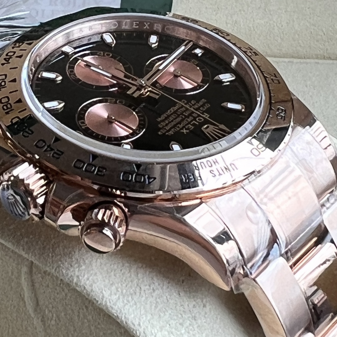 Rolex A貨 男款 Daytona 咖啡面玫瑰金計時腕錶 個性時尚款| 11 Rolex A貨 男款 Daytona 咖啡面玫瑰金計時腕錶 個性時尚款
